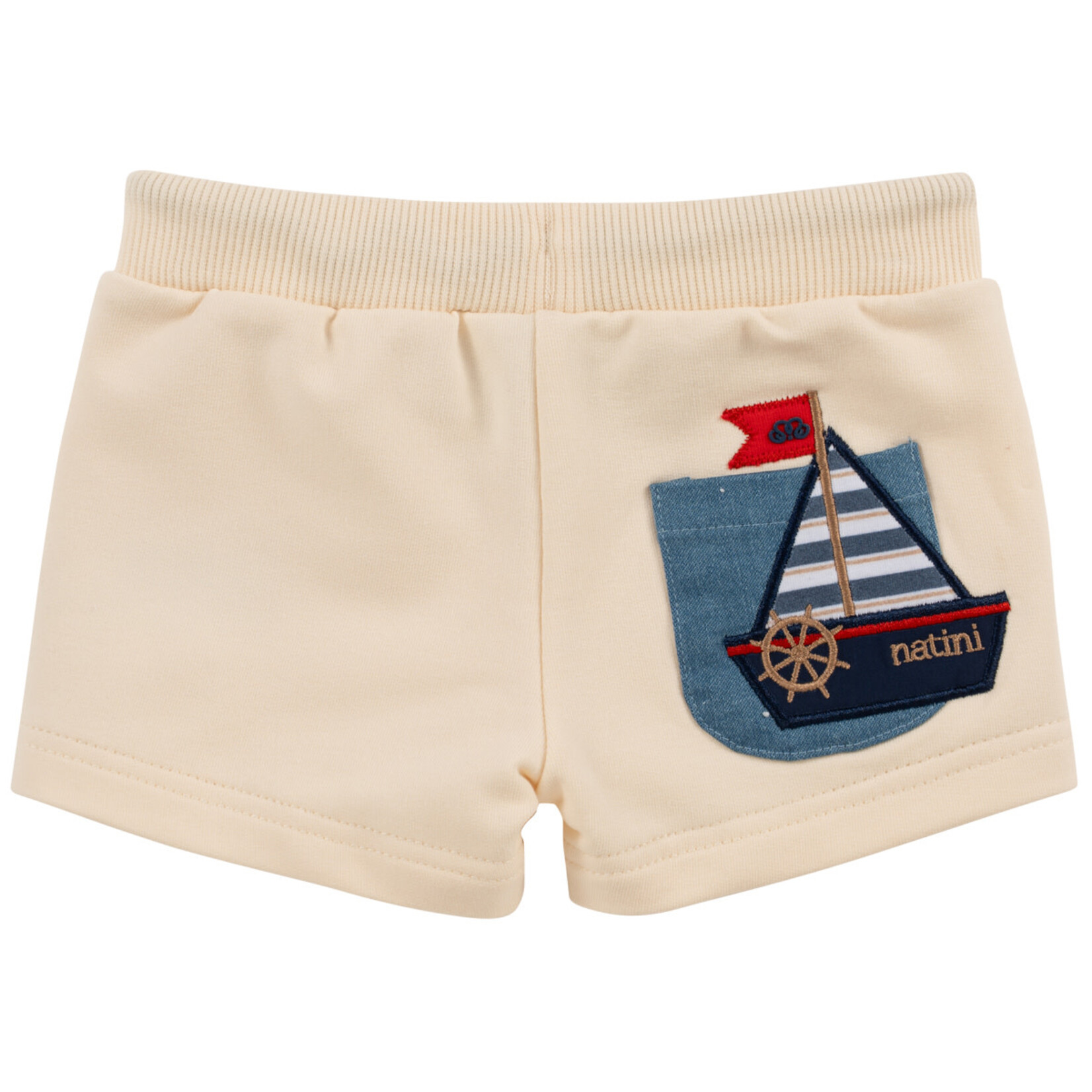 Natini SHORT JOGGER POCKET BOAT CREAM