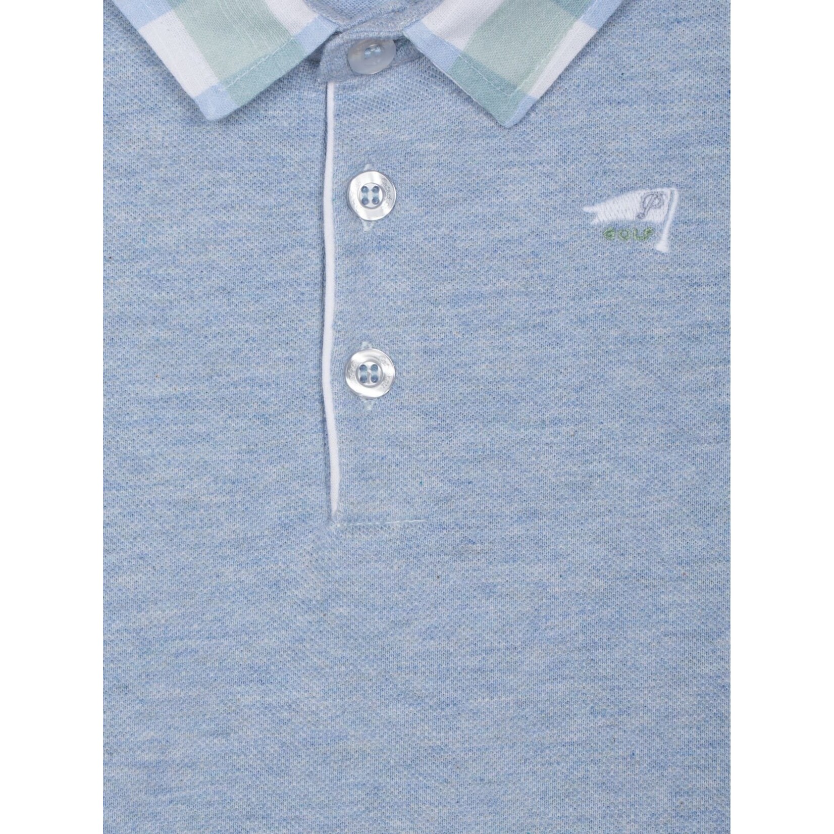 Patachou SET MINI BOY SOFT BLUE - VERÃO 2026 BLUE GREEN CHECK S26-14