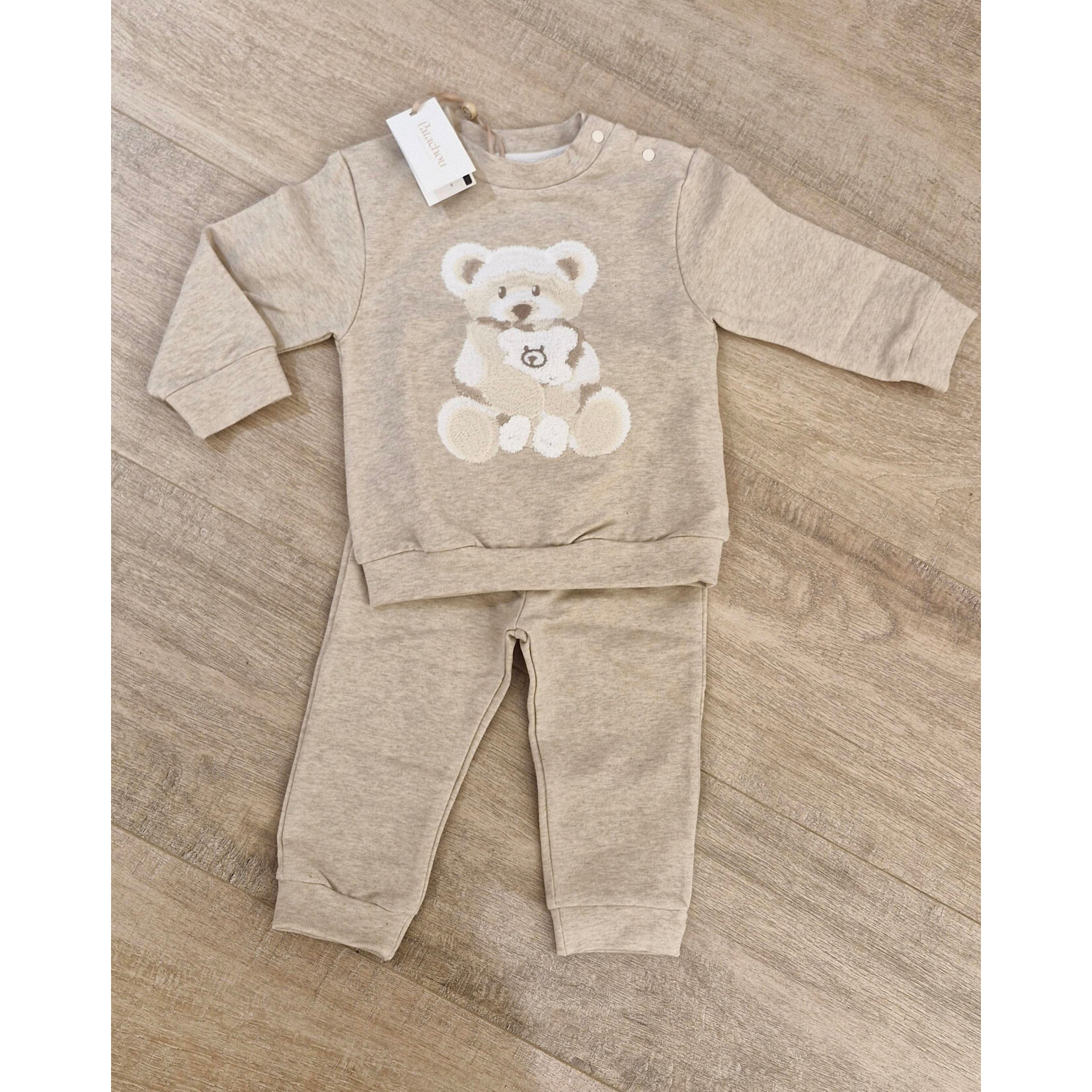 Patachou JERSEY SET BEAR MINI BOY BEIGE MELANGE 2026