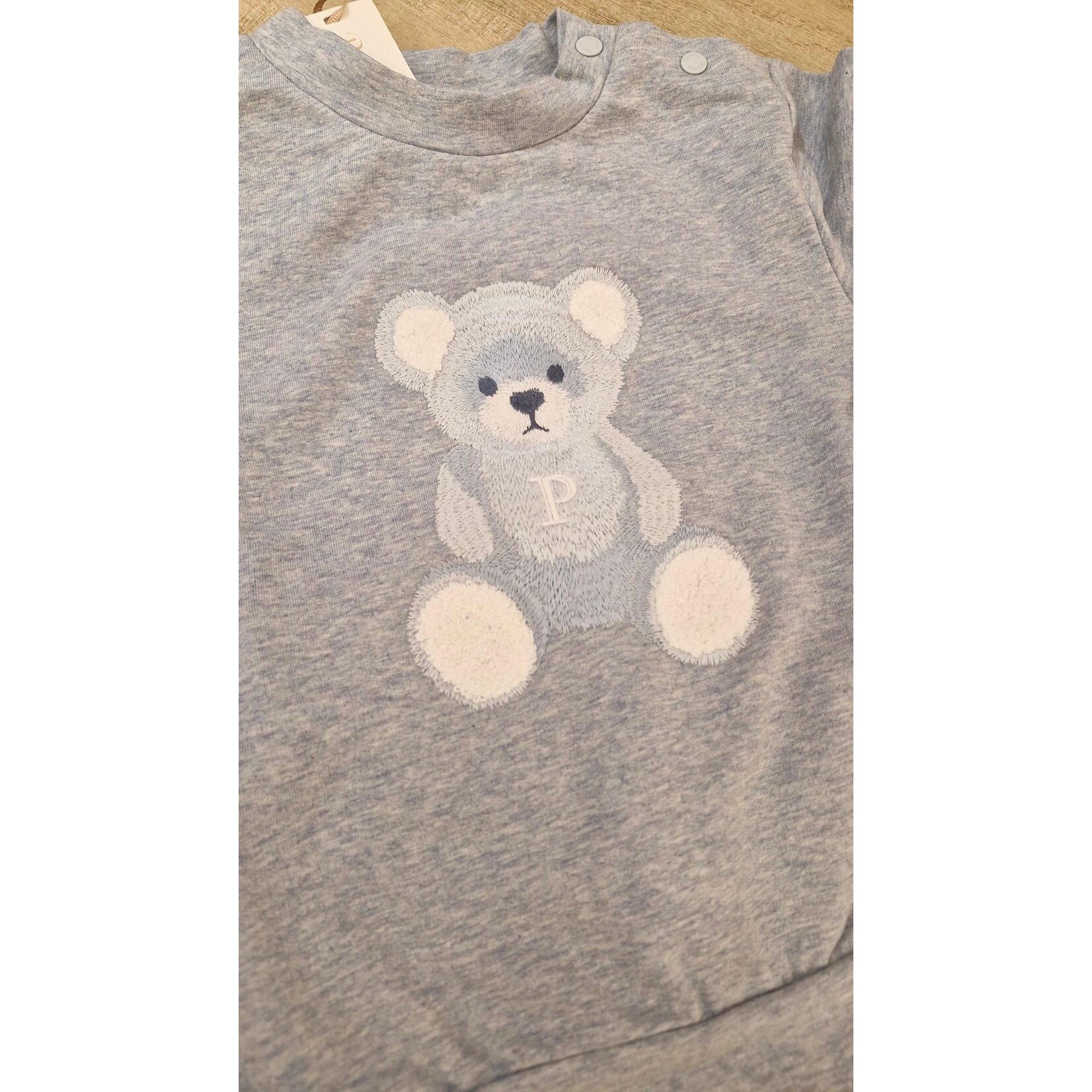 Patachou JERSEY SET BEAR BOY LIGHT BLUE INDIGO