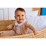 Patachou CASACO - SET NEWBORN NATURE  GILET AND PANTS- VERÃO 2026 BEIGE