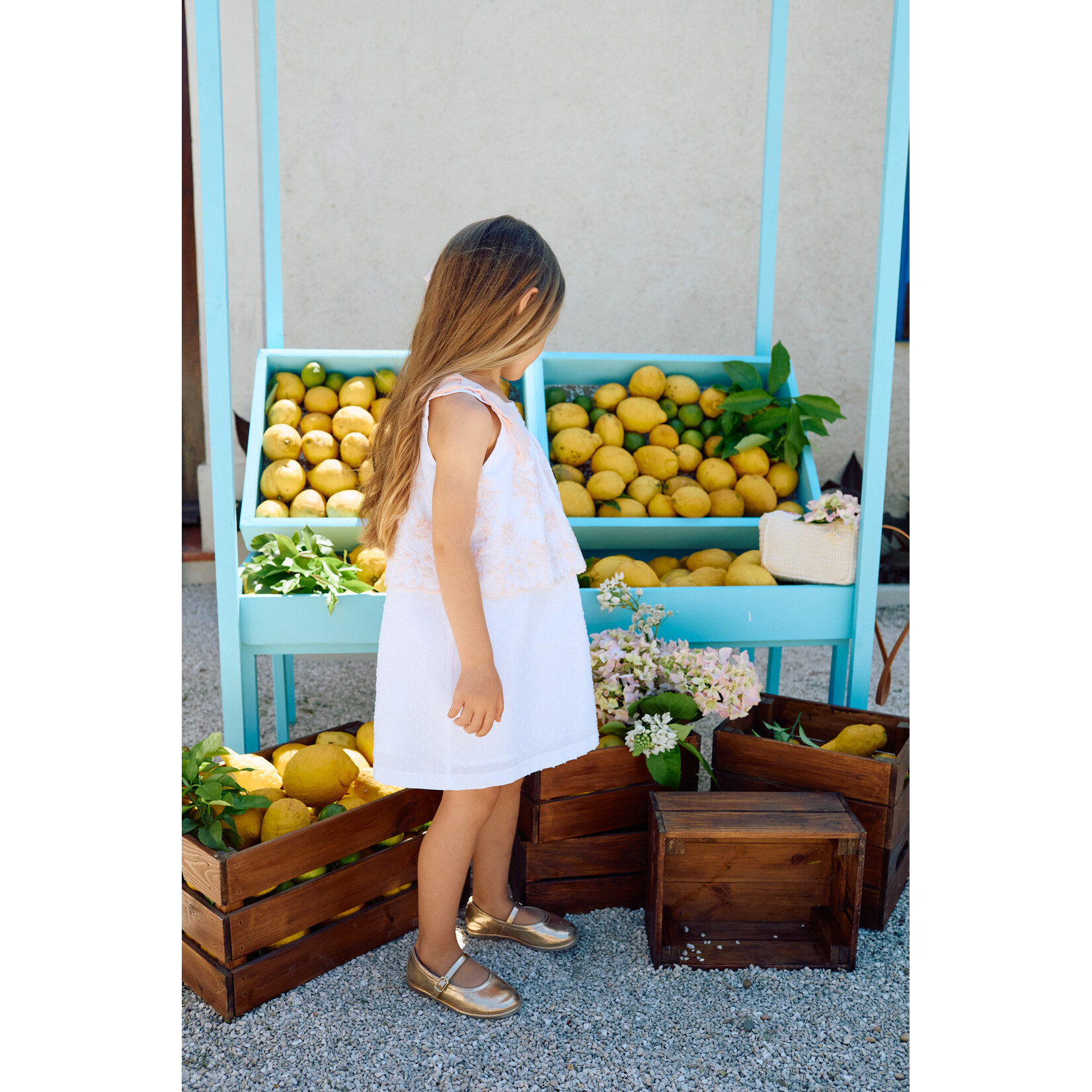 Patachou VESTIDO - MINO GIRL COLORS - VERÃO 2026 SALMON