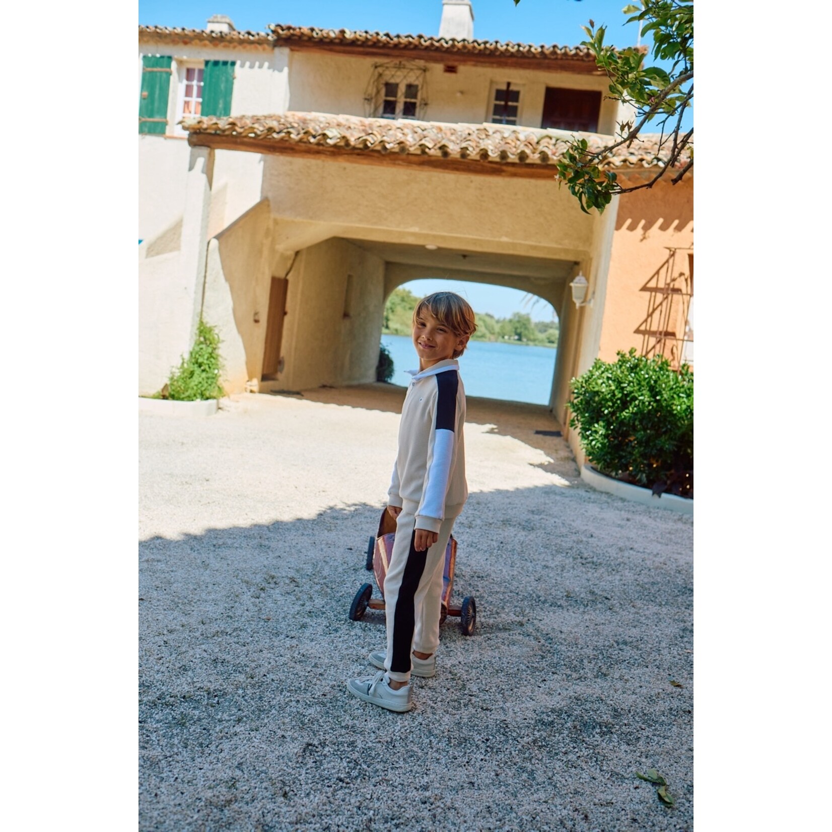 Patachou CONJUNTO SWEATER + CALÇA - MINI BOY CITY - VERÃO 2026 BEIGE