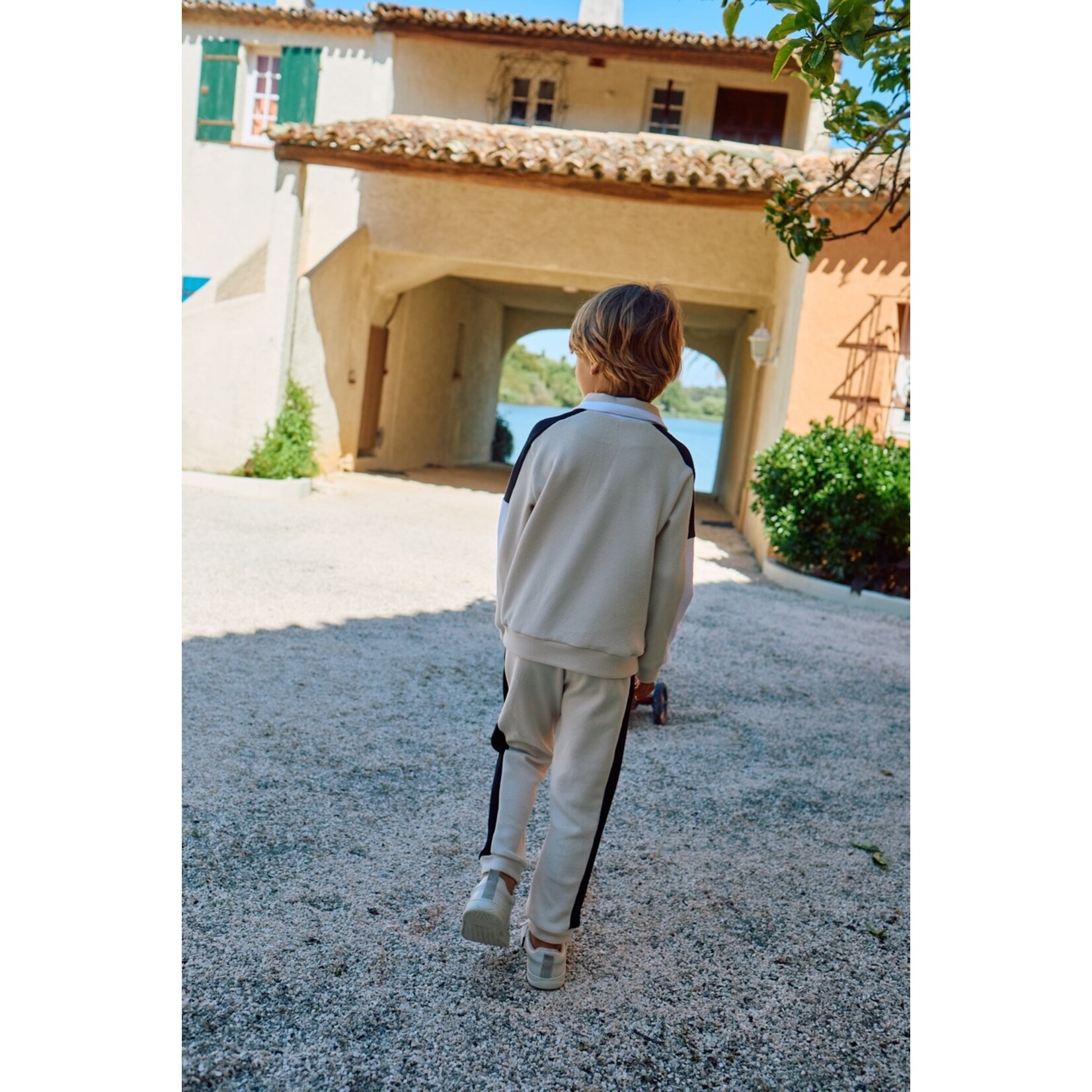 Patachou CONJUNTO SWEATER + CALÇA - MINI BOY CITY - VERÃO 2026 BEIGE