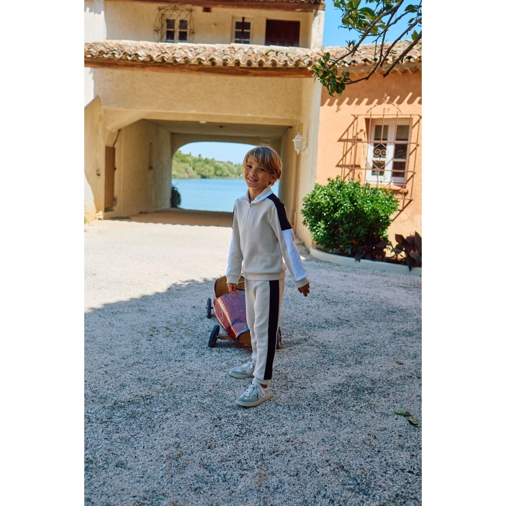 Patachou CONJUNTO SWEATER + CALÇA - MINI BOY CITY - VERÃO 2026 BEIGE