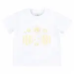 Natini T-SHIRT FLOWER JADE WHITE - YELLOW