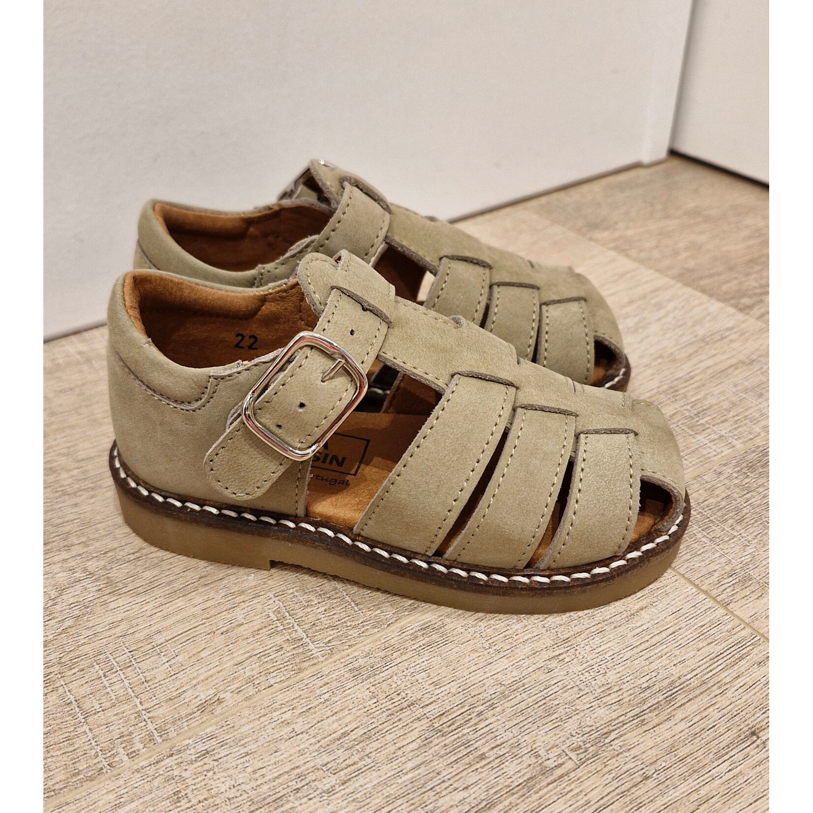 Atlanta Fisherman Sandal - Olive nubuk