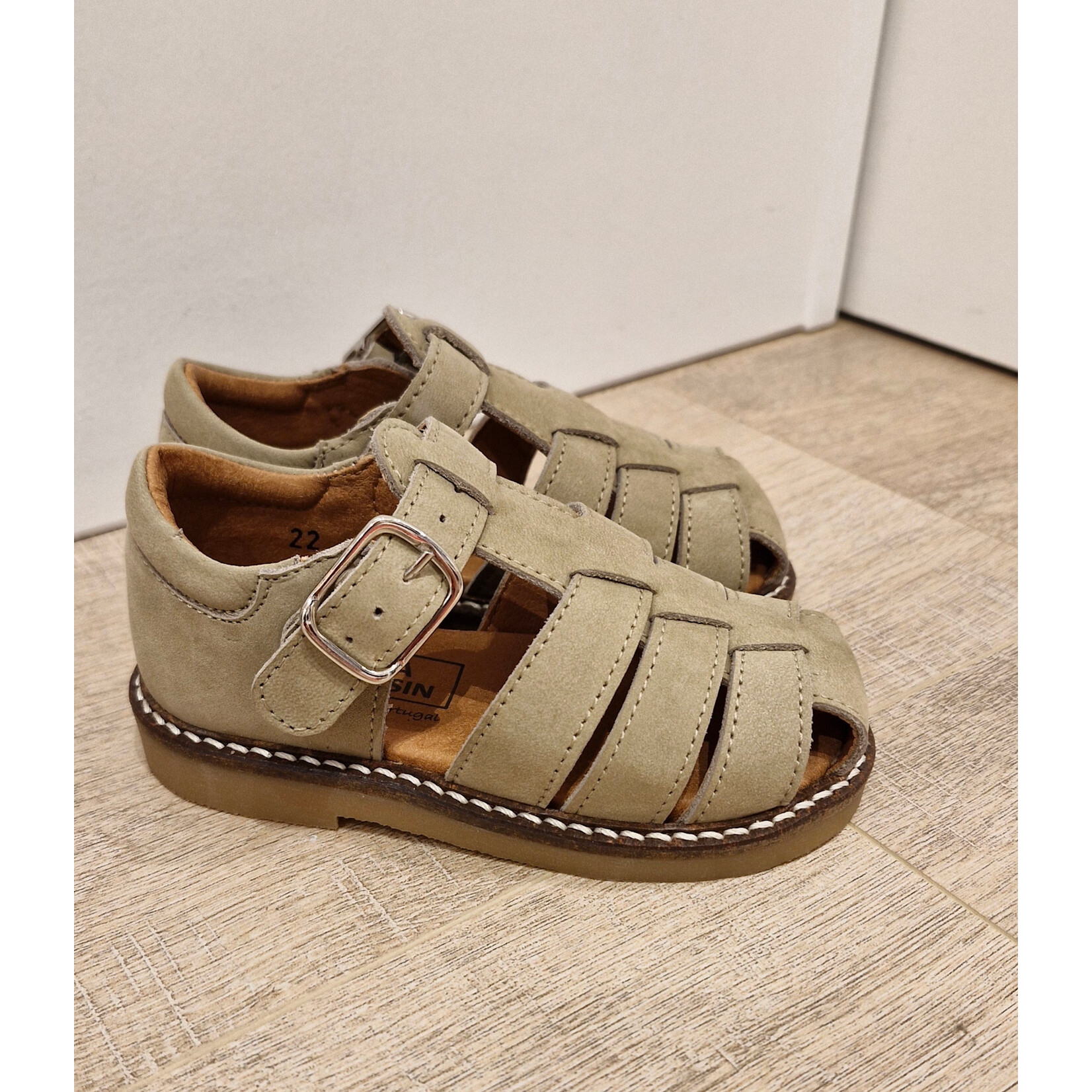 Atlanta Fisherman Sandal - Olive nubuk