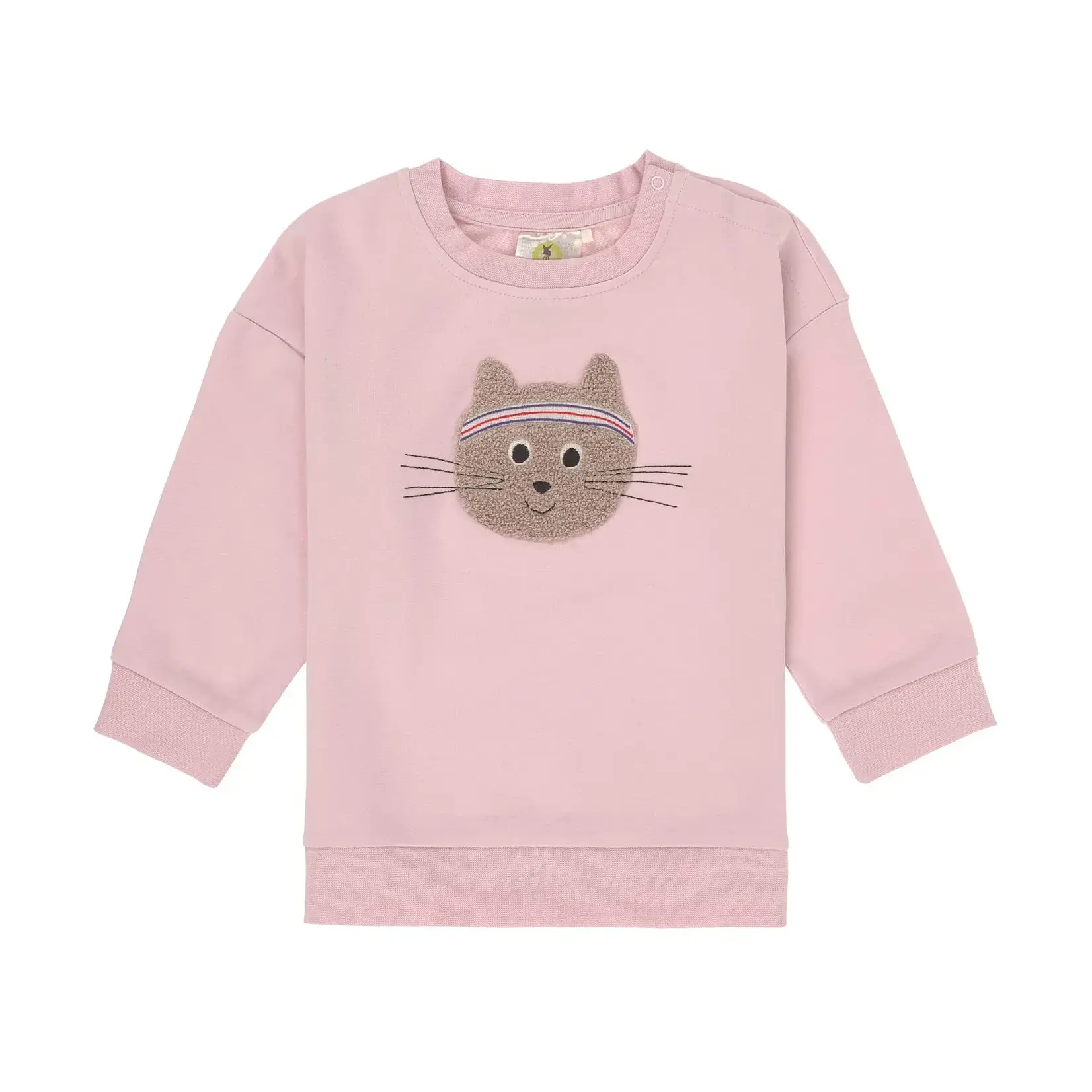 Lässig Kids Sweater GOTS Cat cloud pink