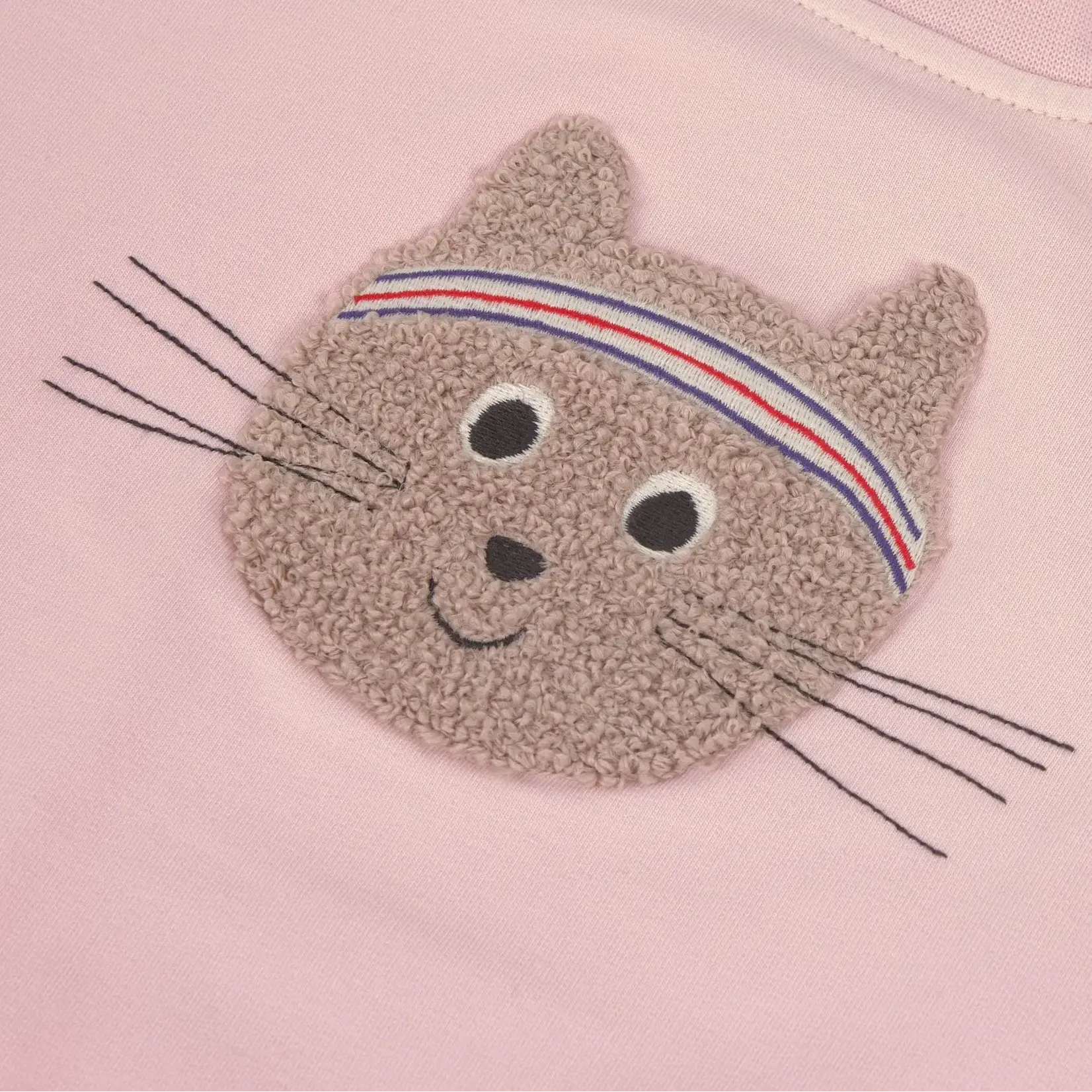 Lässig Kids Sweater GOTS Cat cloud pink