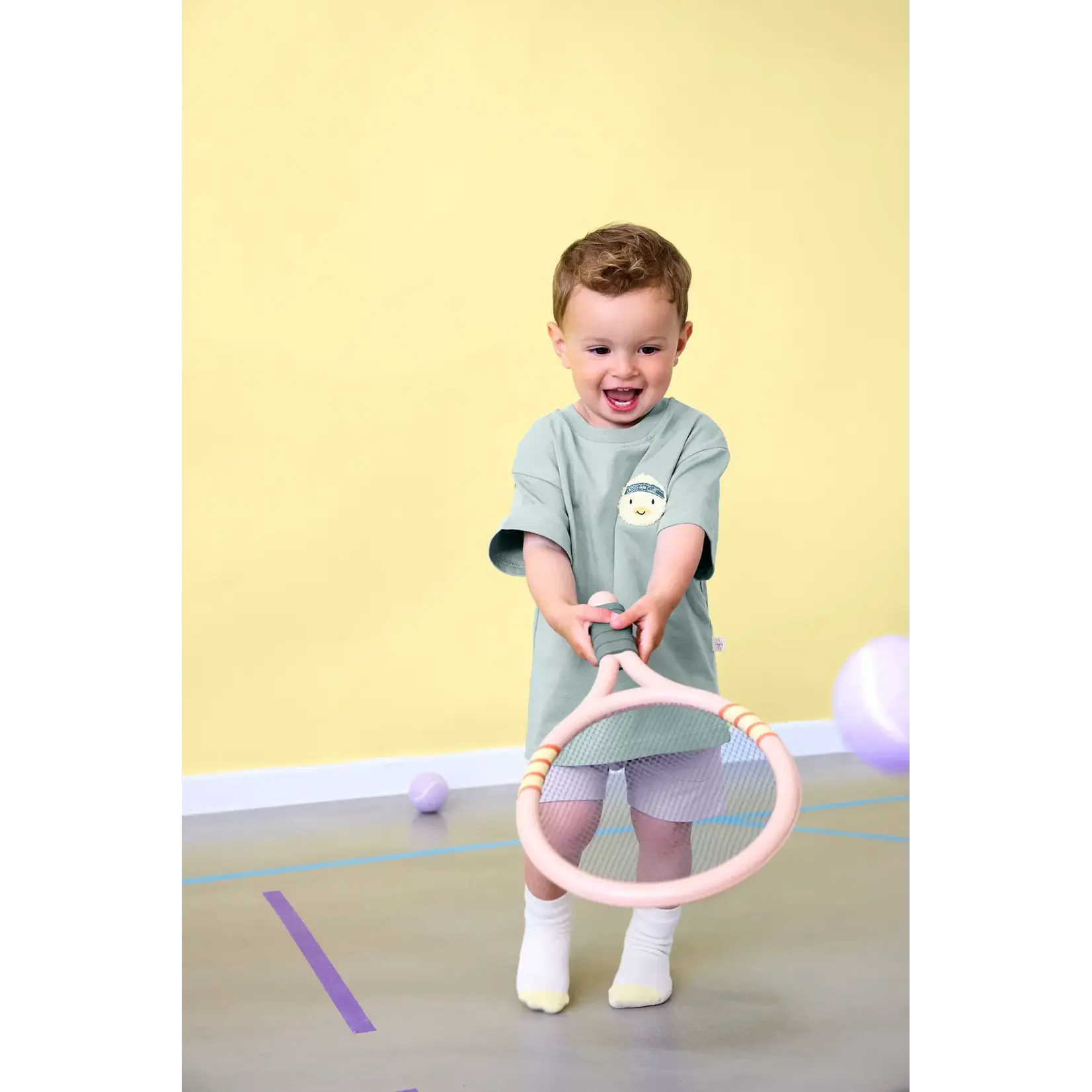 Lässig T-Shirt Jersey GOTS Duck granite green