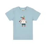 Lässig T-Shirt Jersey GOTS Dog pale blue