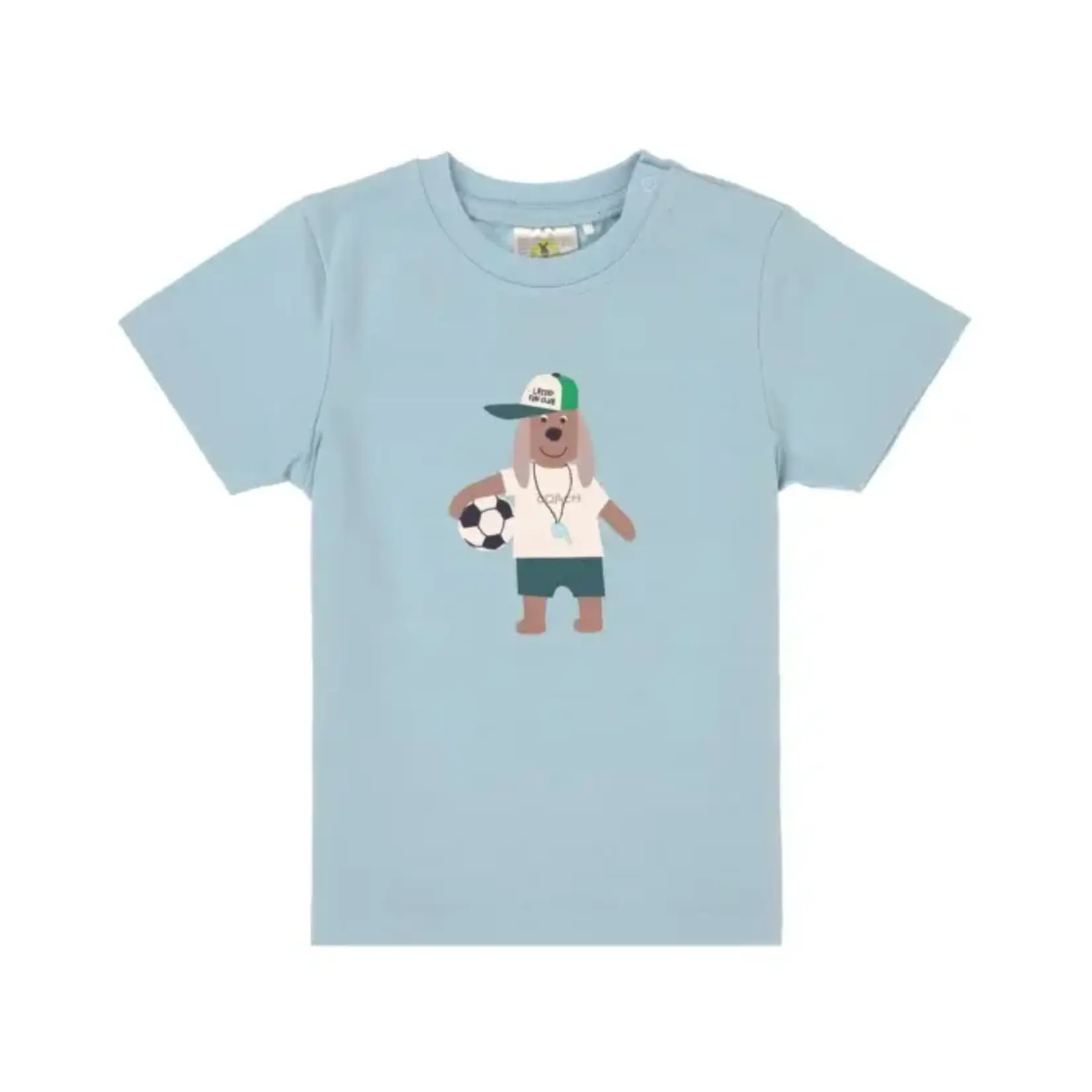 Lässig T-Shirt Jersey GOTS Dog pale blue