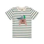 Lässig T-Shirt Jersey GOTS Striped Dog