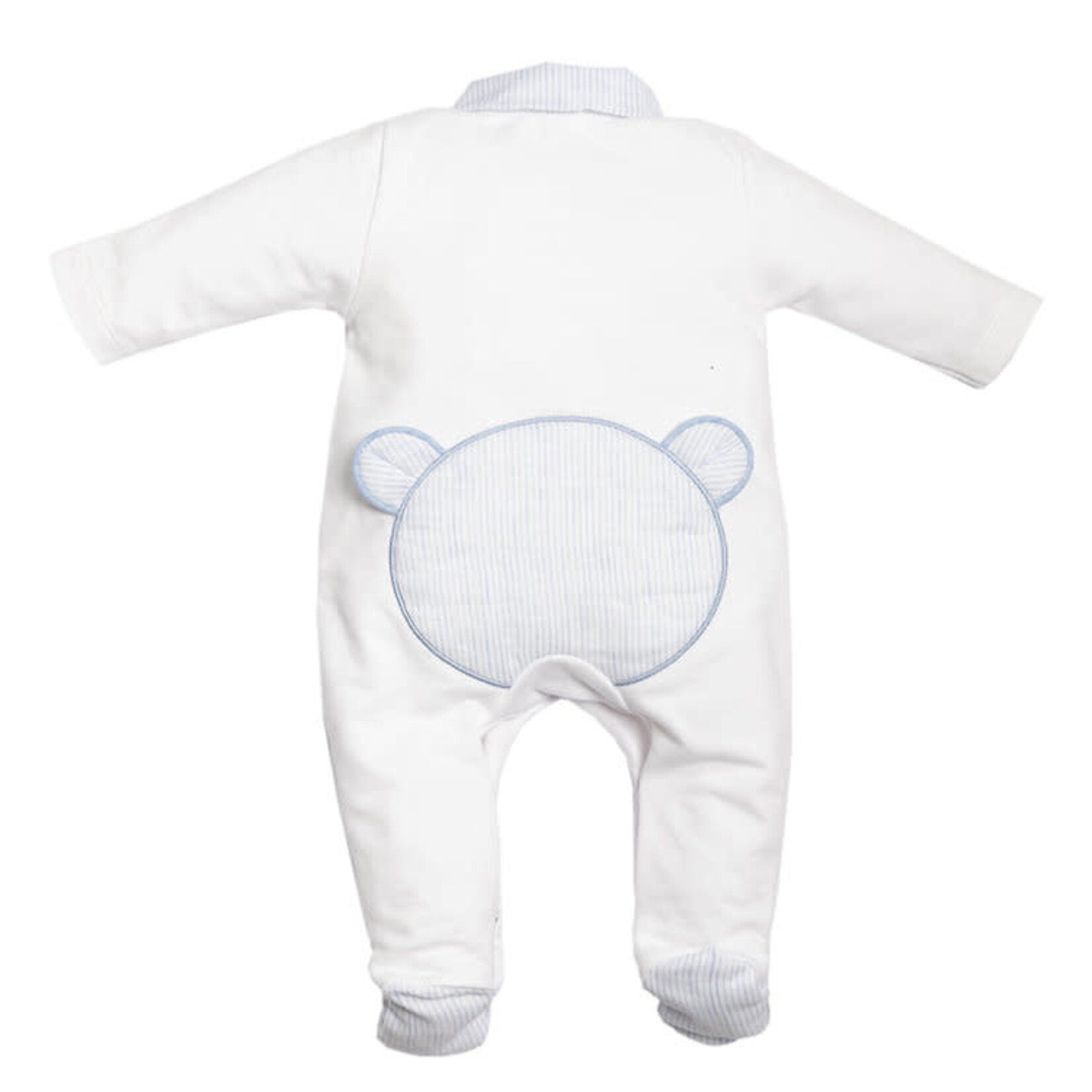 First 6203126 lightblue striped teddy bear rompersuit