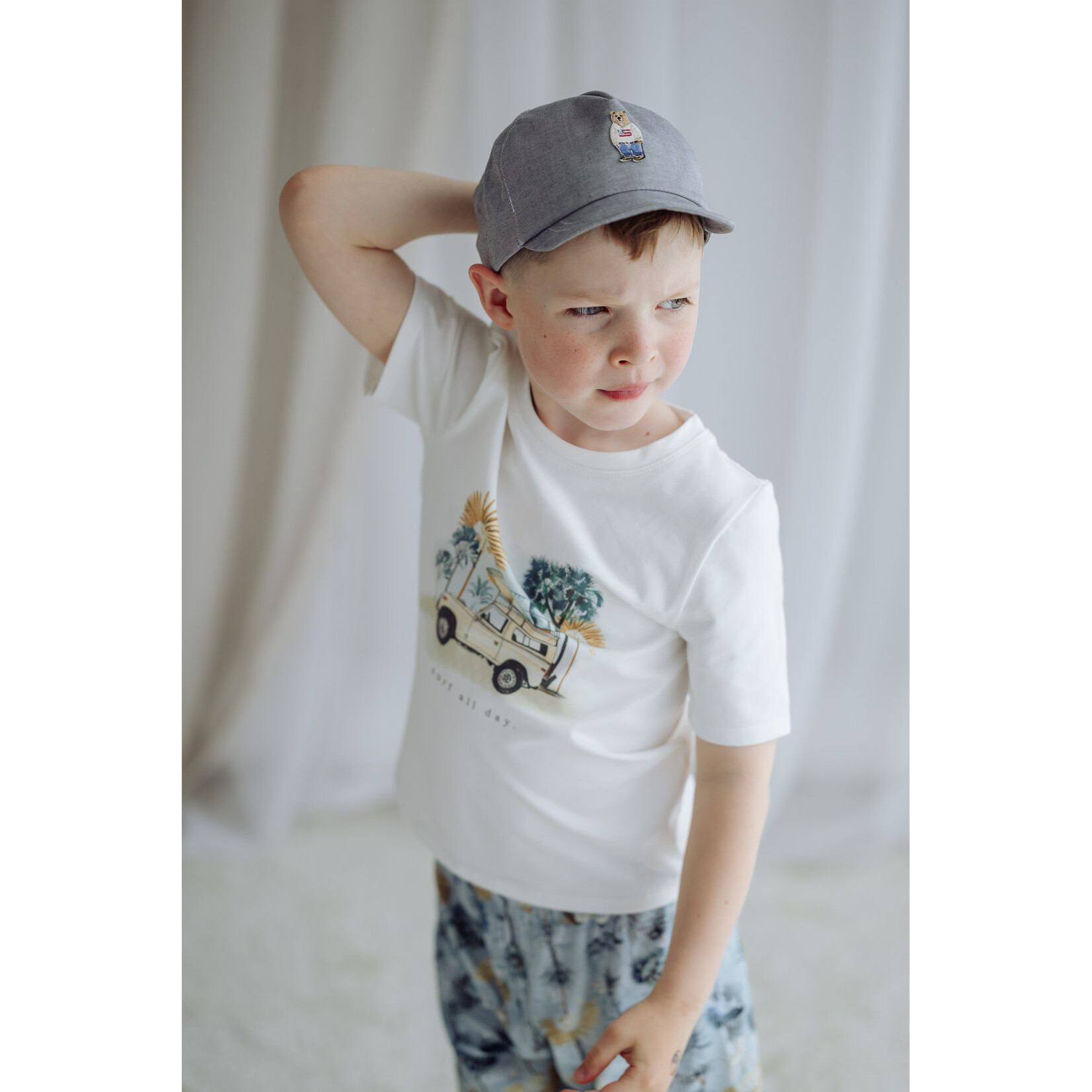 PETER bamboe set (blouse + shorts) borne