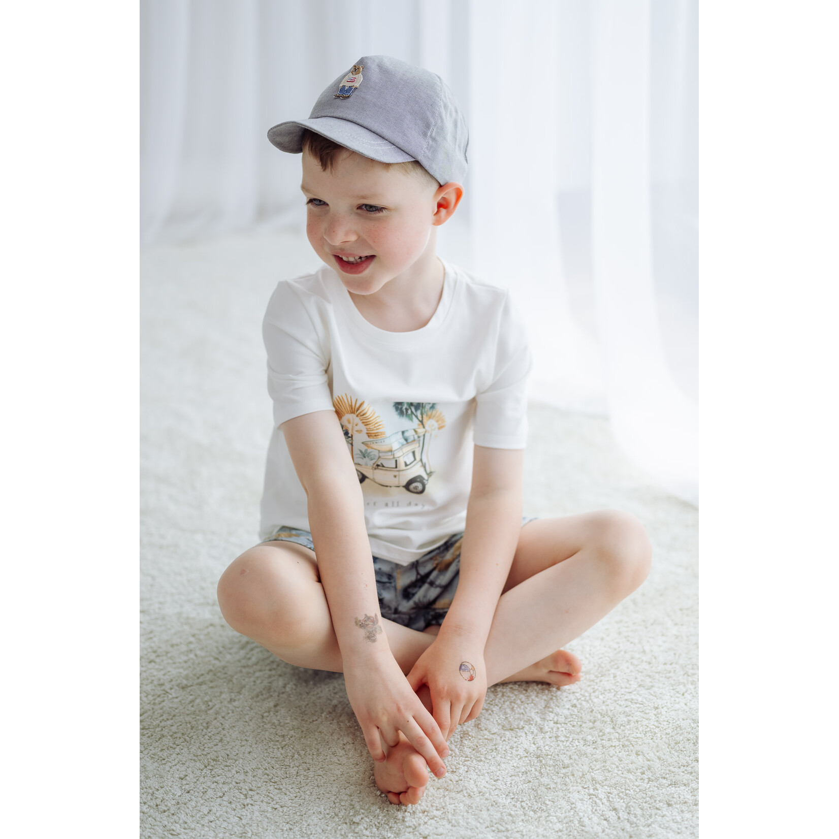 PETER bamboe set (blouse + shorts) borne