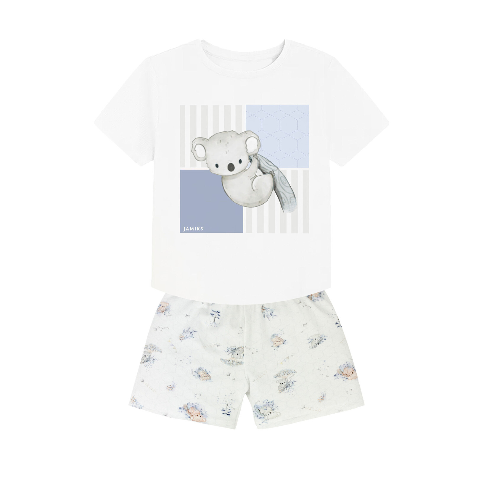 PHILIPPE Set (Blouse + Shorts) Maat 62 hello