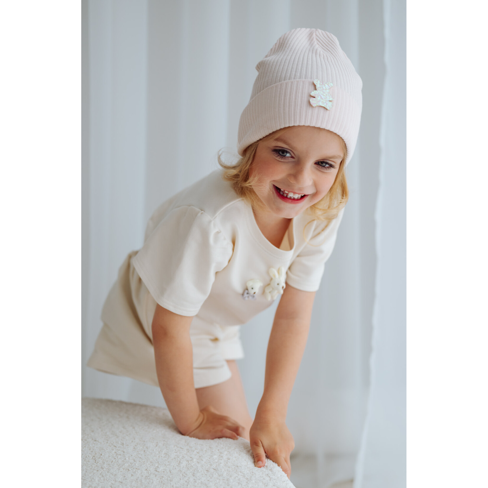 Jamiks ZIPPA Set (Blouse + Shorts) ecru