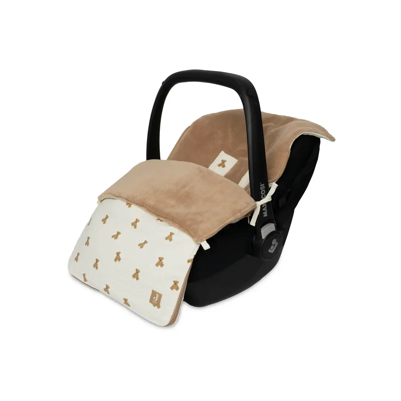 Jollein Voetenzak groep 0+ 3/5 punts gordel - Mini Teddy Bear