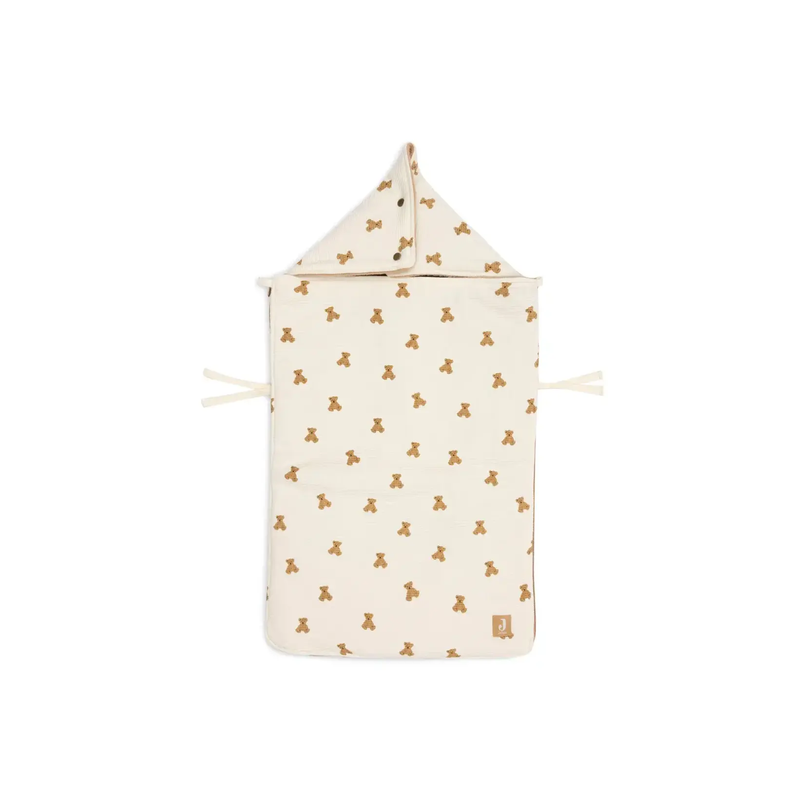 Jollein Voetenzak groep 0+ 3/5 punts gordel - Mini Teddy Bear