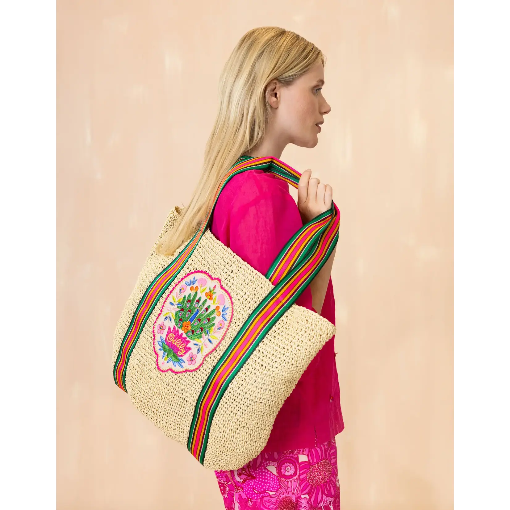 Oilily Oilily Straw Shopper Shifting Sand