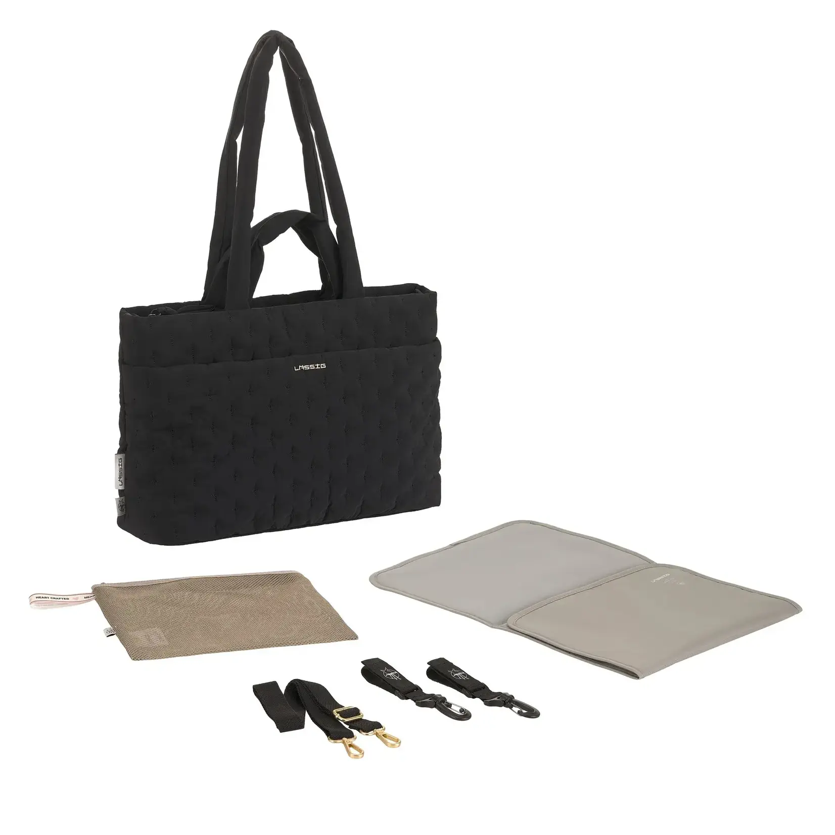 Lässig Shoulder Bag Quilted - Liva, black