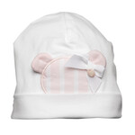 First 6205007 bonnet pink teddy bear