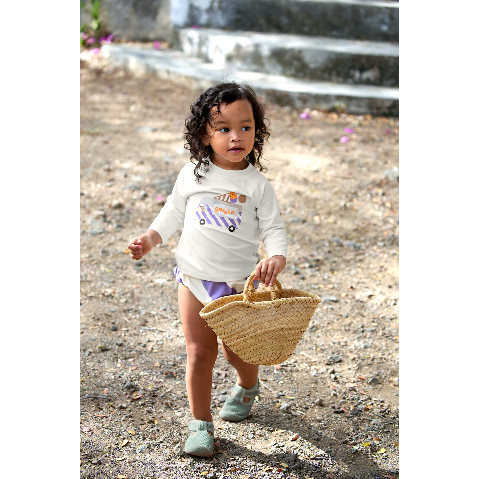 Lässig Long Sleeve Rashguard Ice Cream Truck sea salt