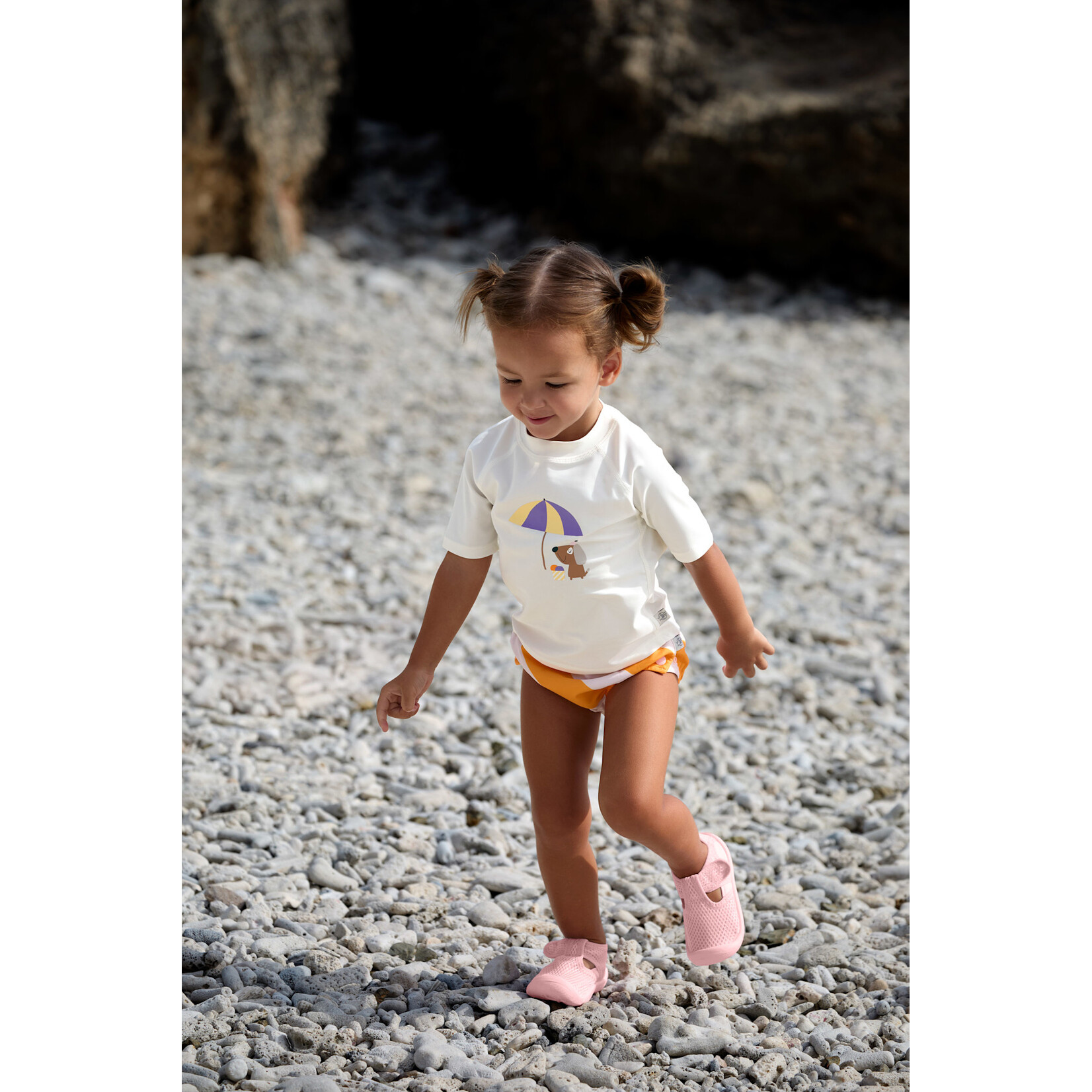 Lässig Short Sleeve Rashguard Ice Cream/Dog sea salt