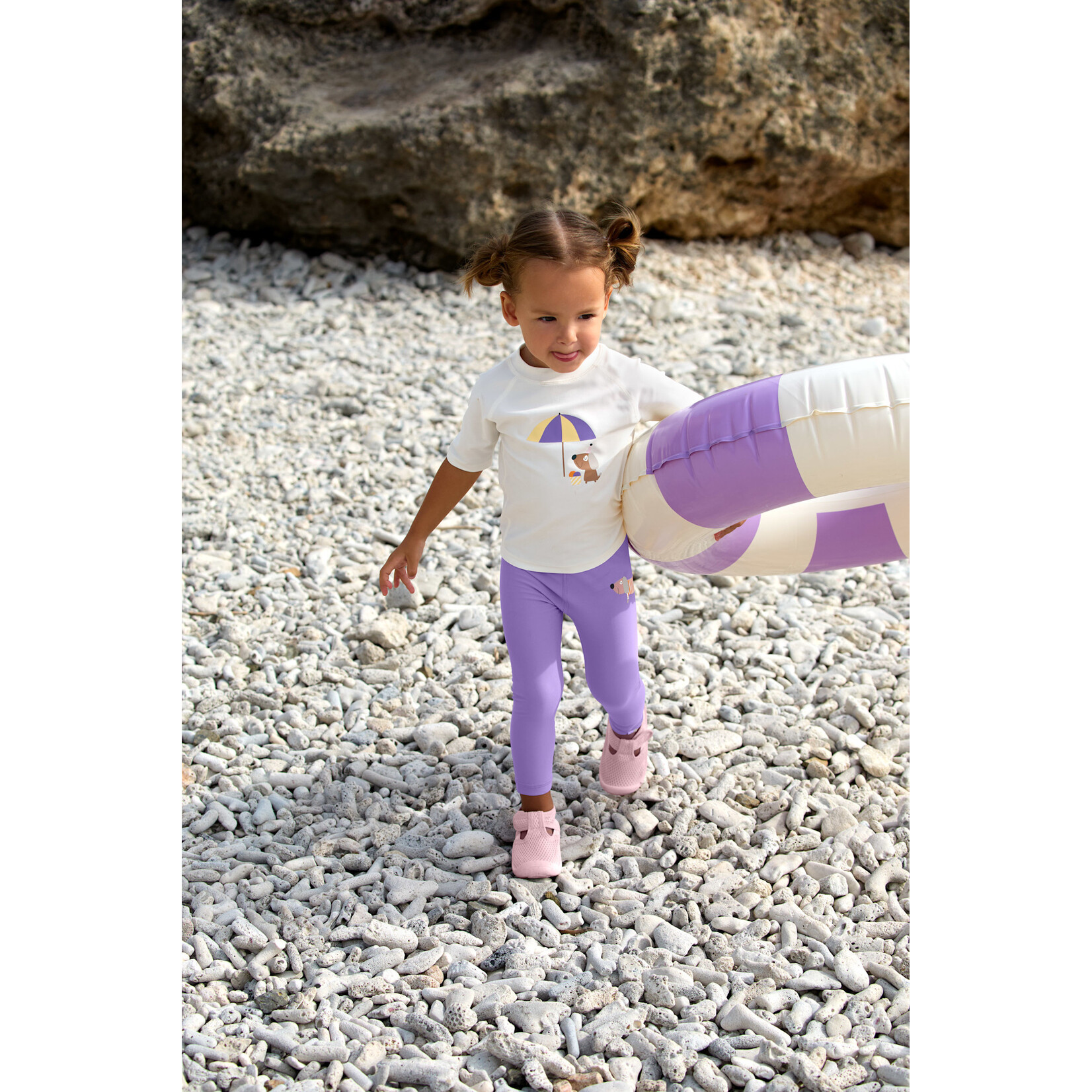 Lässig Short Sleeve Rashguard Ice Cream/Dog sea salt