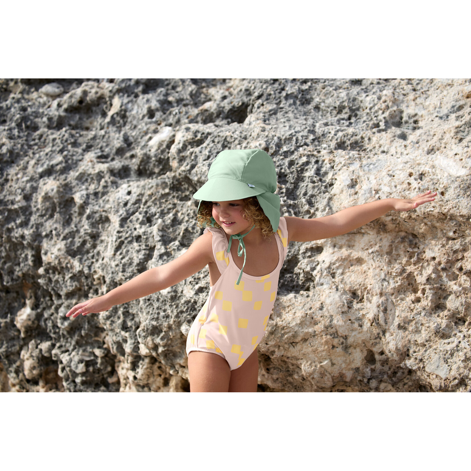 Lässig Sun Protection Flap Hat green