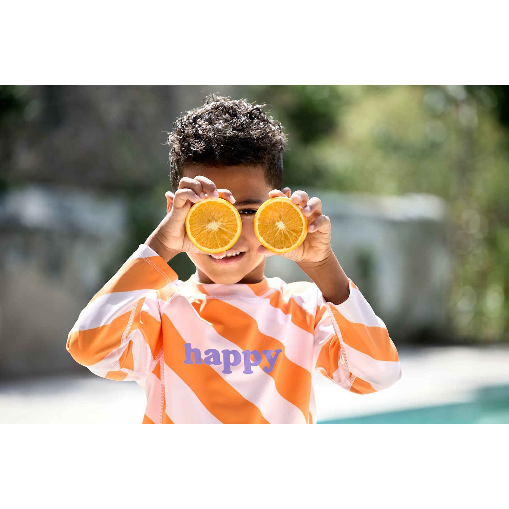 Lässig Long Sleeve Rashguard Stripes pale pink/orange