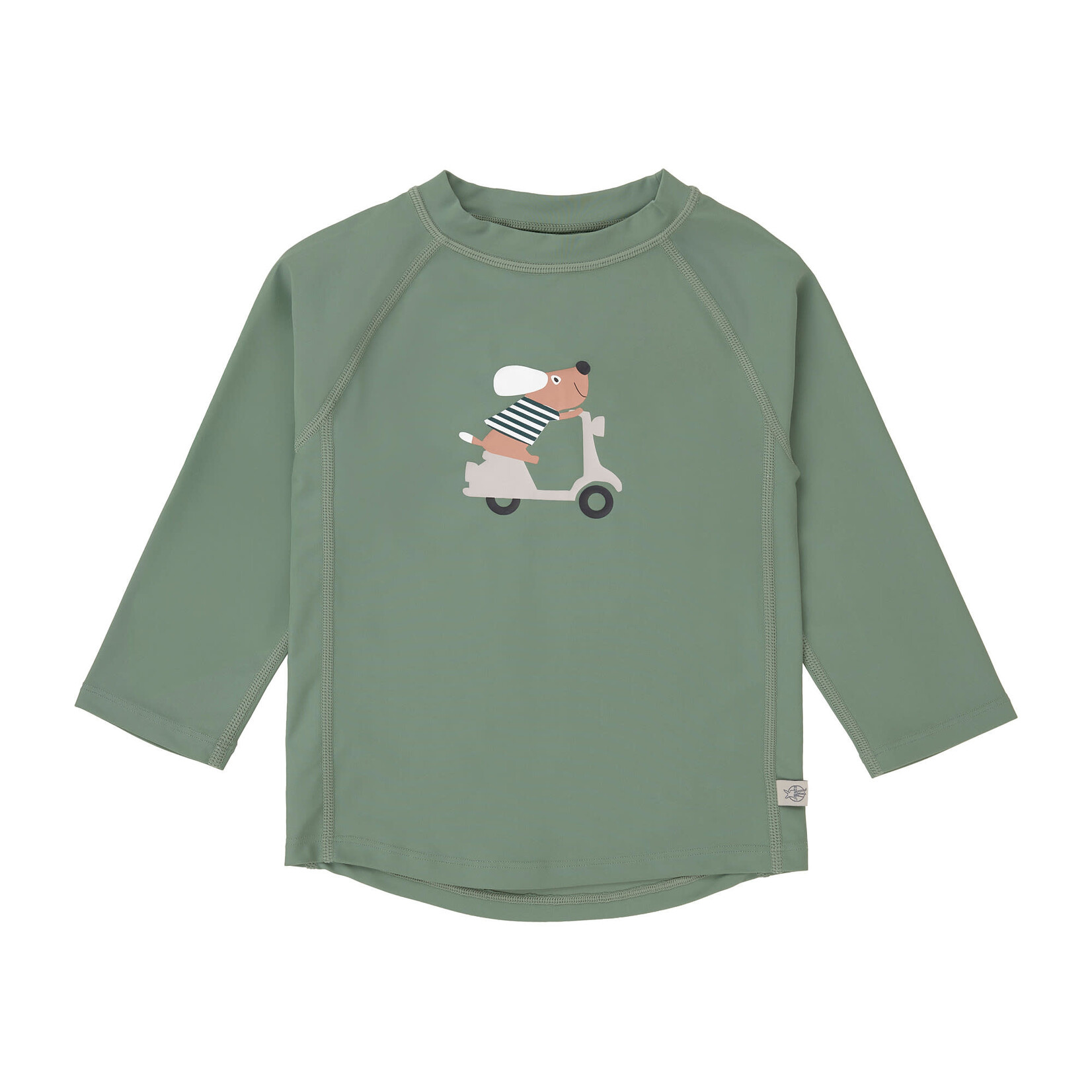 Lässig Long Sleeve Rashguard Scooter/Dog green