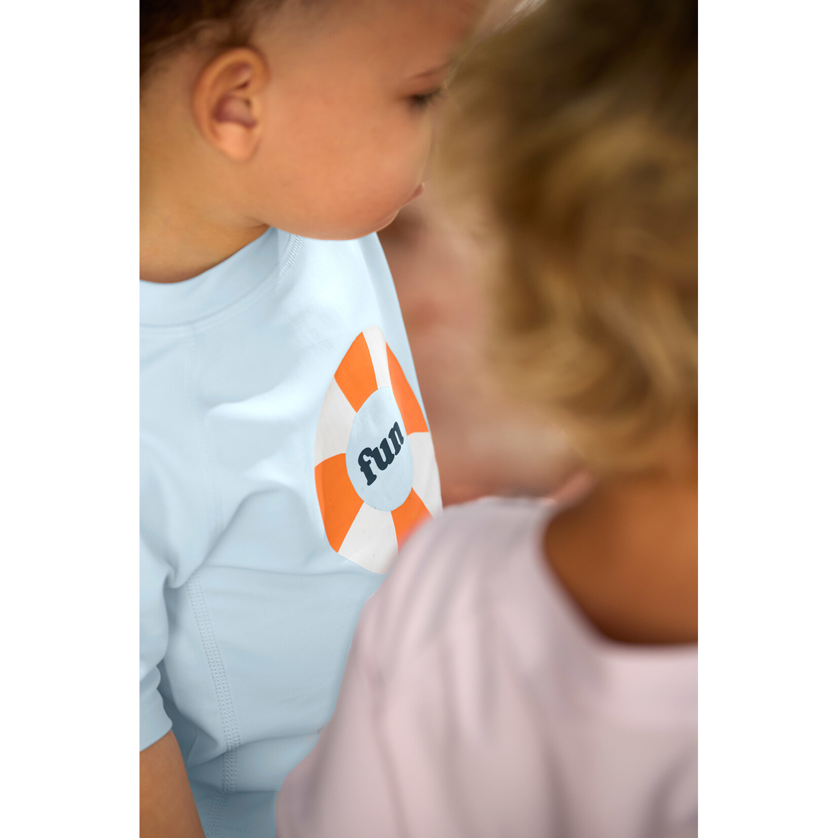 Lässig Short Sleeve Rashguard Swim Ring illusion blue