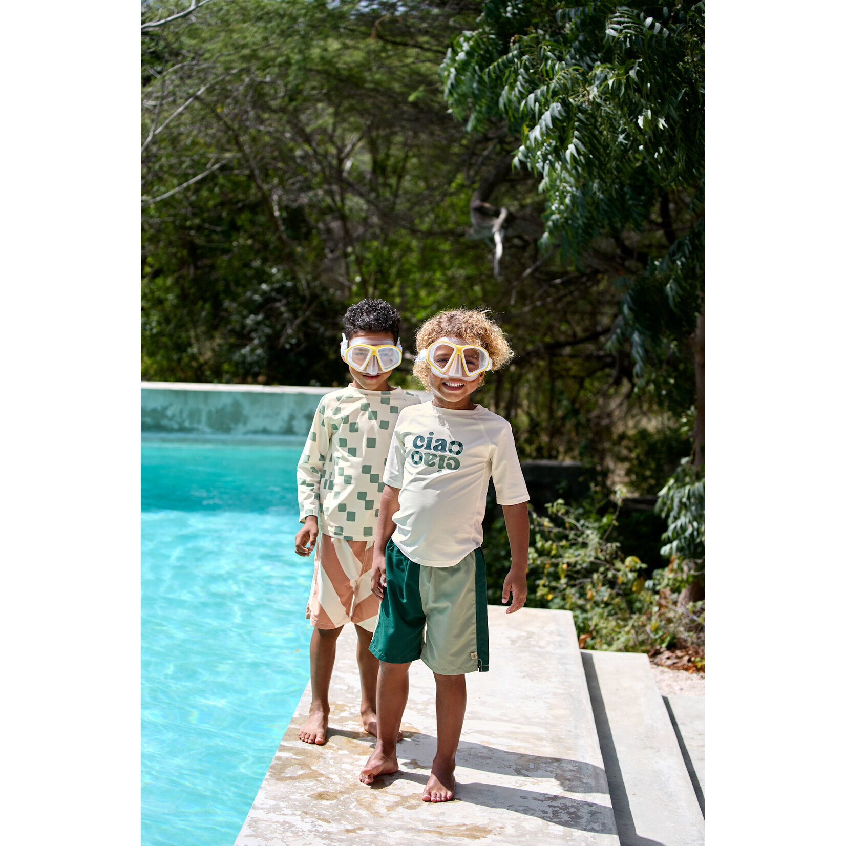 Lässig Short Sleeve Rashguard green/sea salt