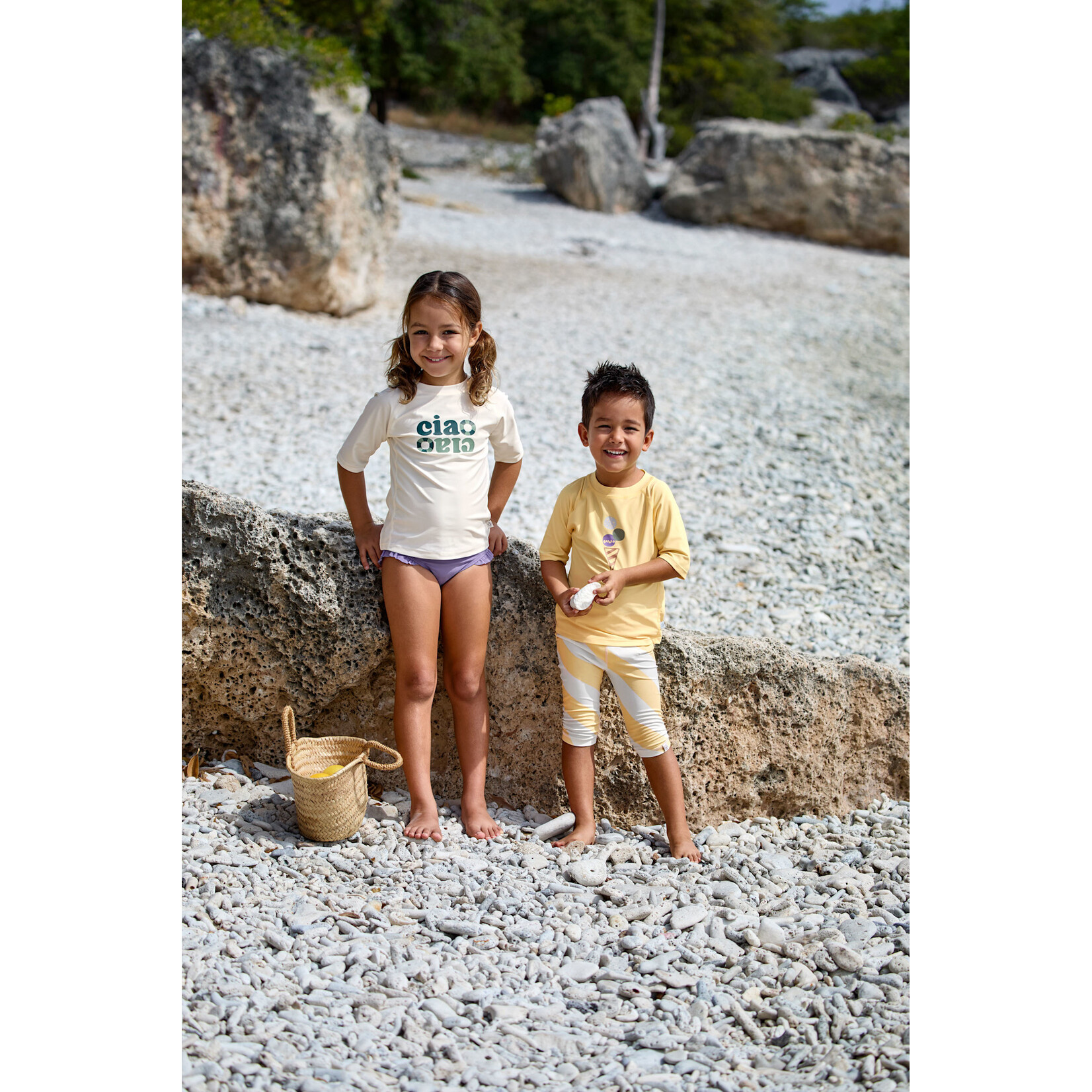 Lässig Short Sleeve Rashguard green/sea salt