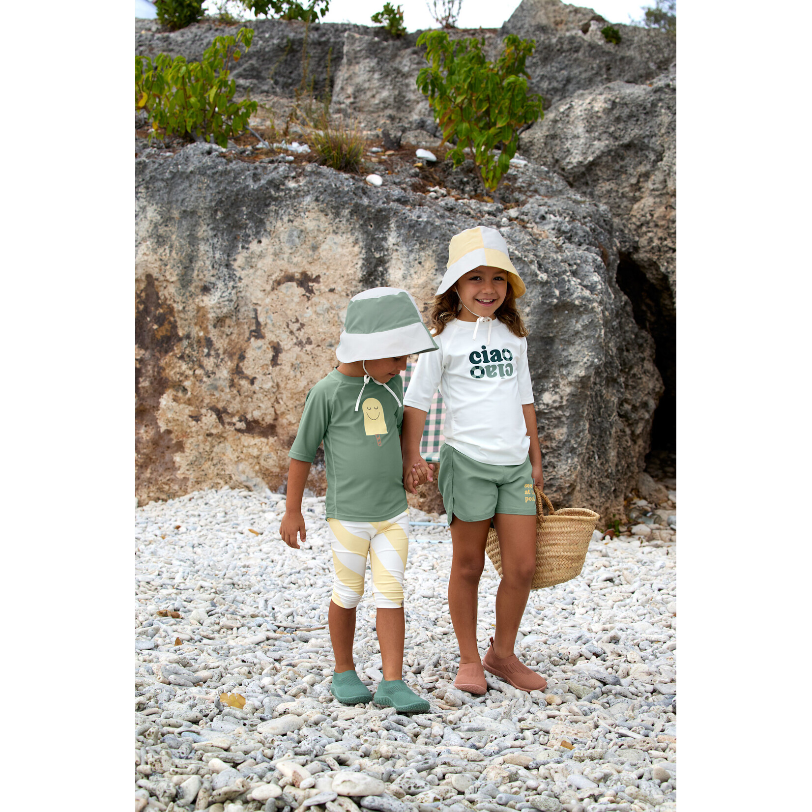 Lässig Short Sleeve Rashguard green/sea salt