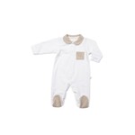 Living Nature Pyjama 1-delig Clément Wit/Beige