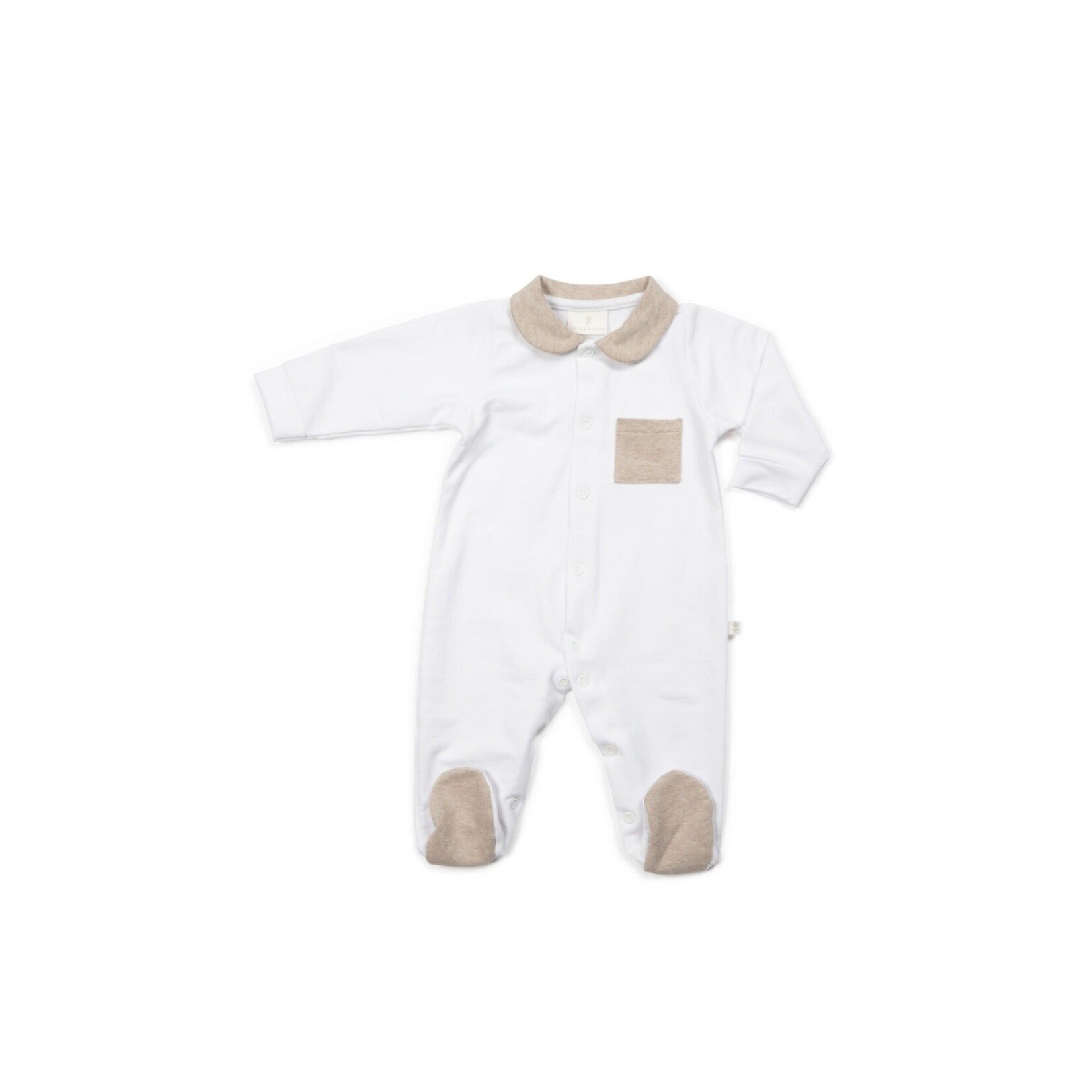 Living Nature Pyjama 1-delig Clément Wit/Beige