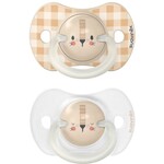 Suavinex Set van 2 SX PRO 0/6M Night&Day glow-in-the-dark fopspenen Lion