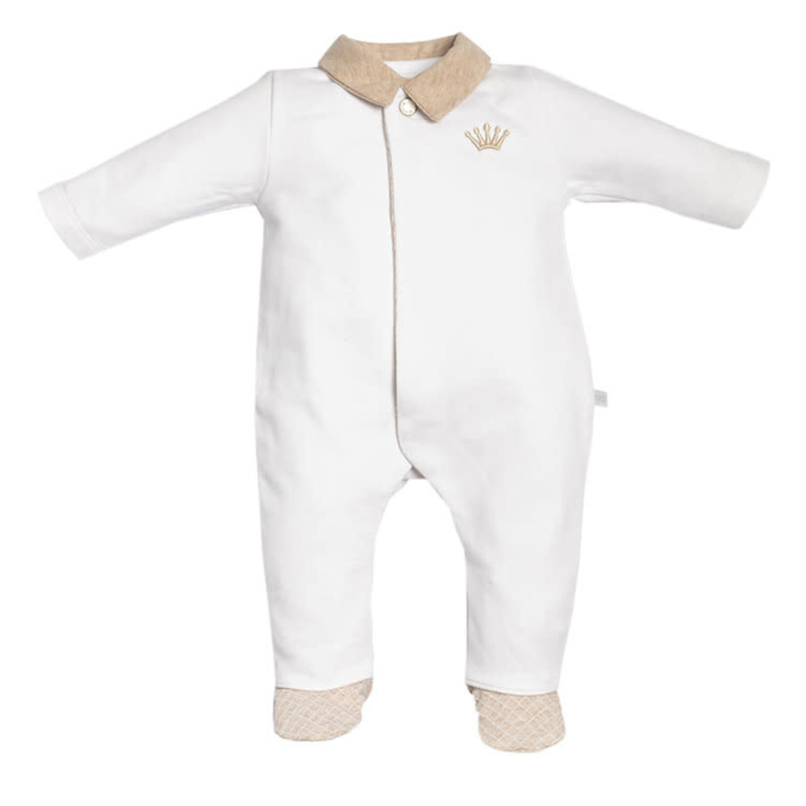 First 6213114 white/beige rompersuit
