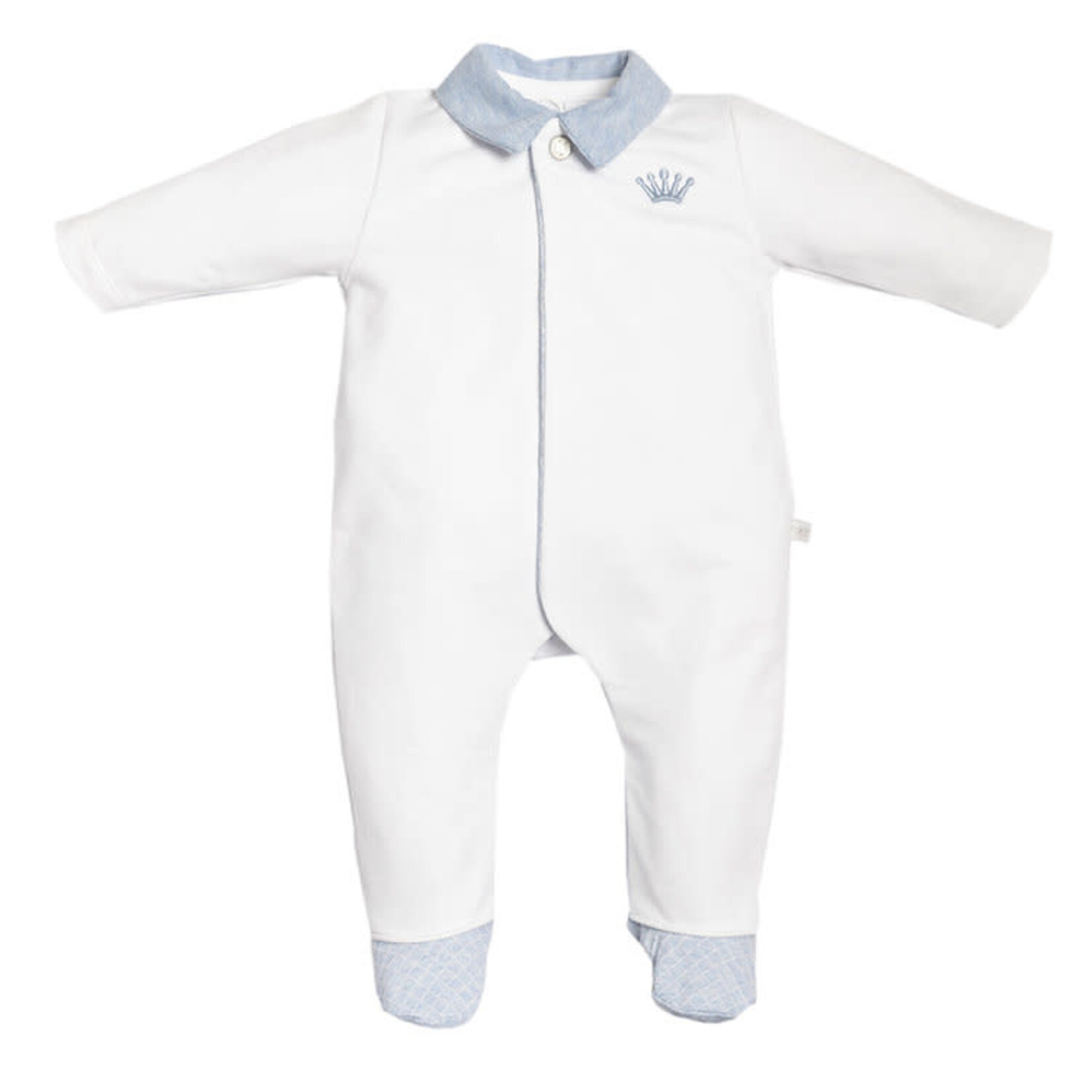 First 6213114 white/azzuro rompersuit