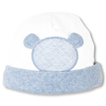 First 6205015 bonnet azzuro teddy bear