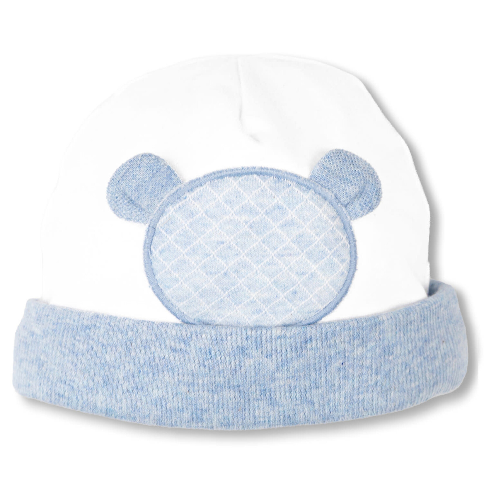 First 6205015 bonnet azzuro teddy bear