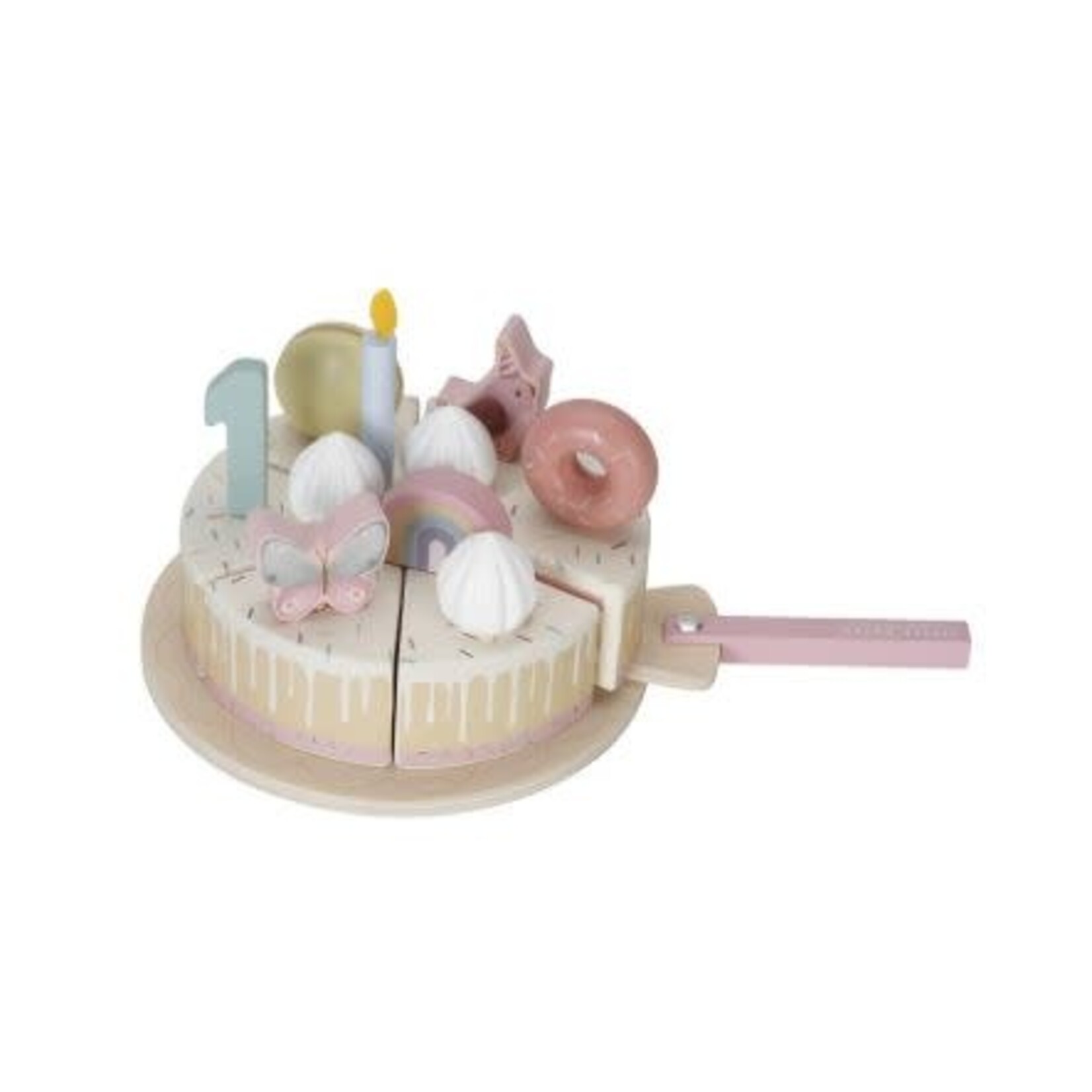 Little Dutch Little Dutch Verjaardagstaart roze FSC