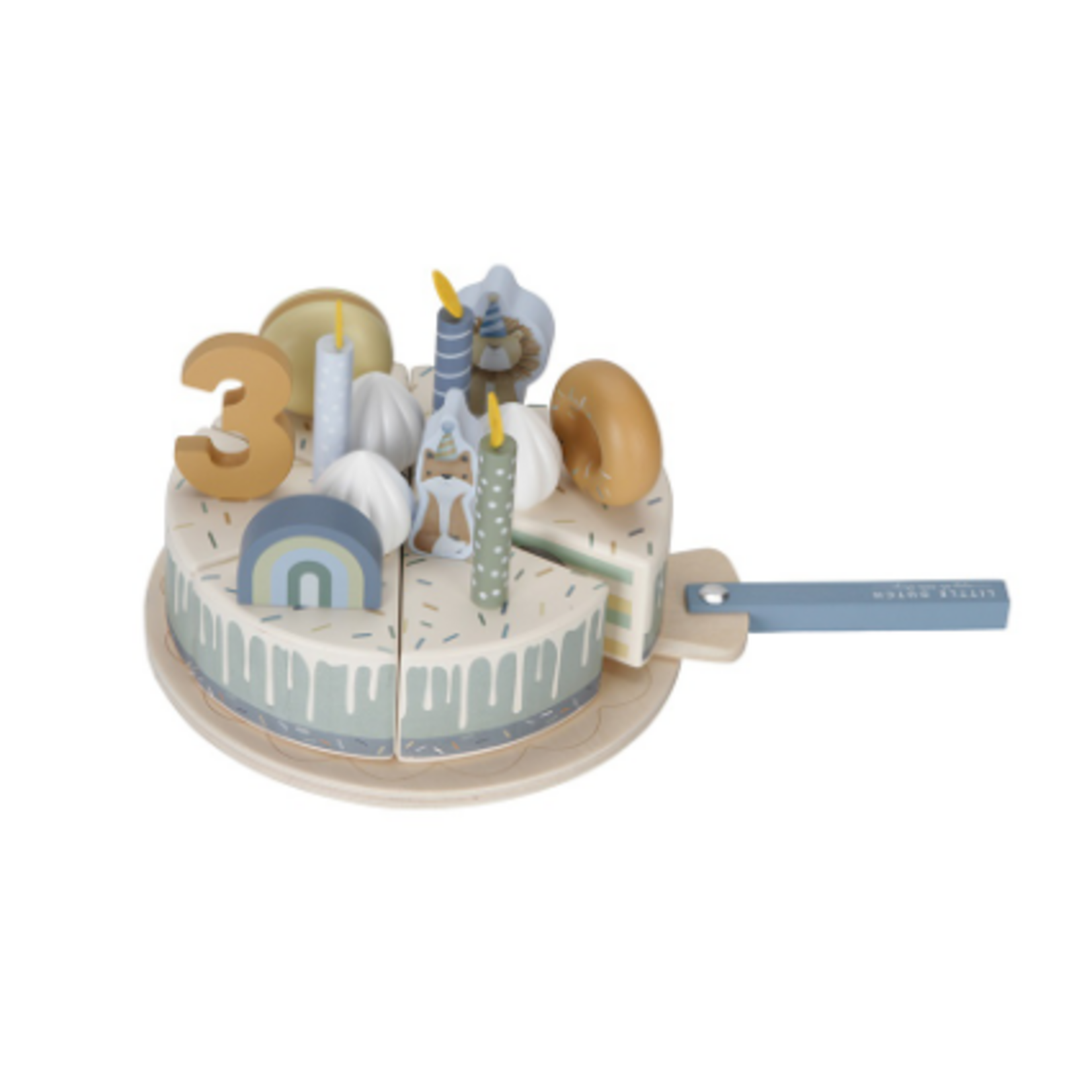 Little Dutch Little Dutch Verjaardagstaart blauw FSC