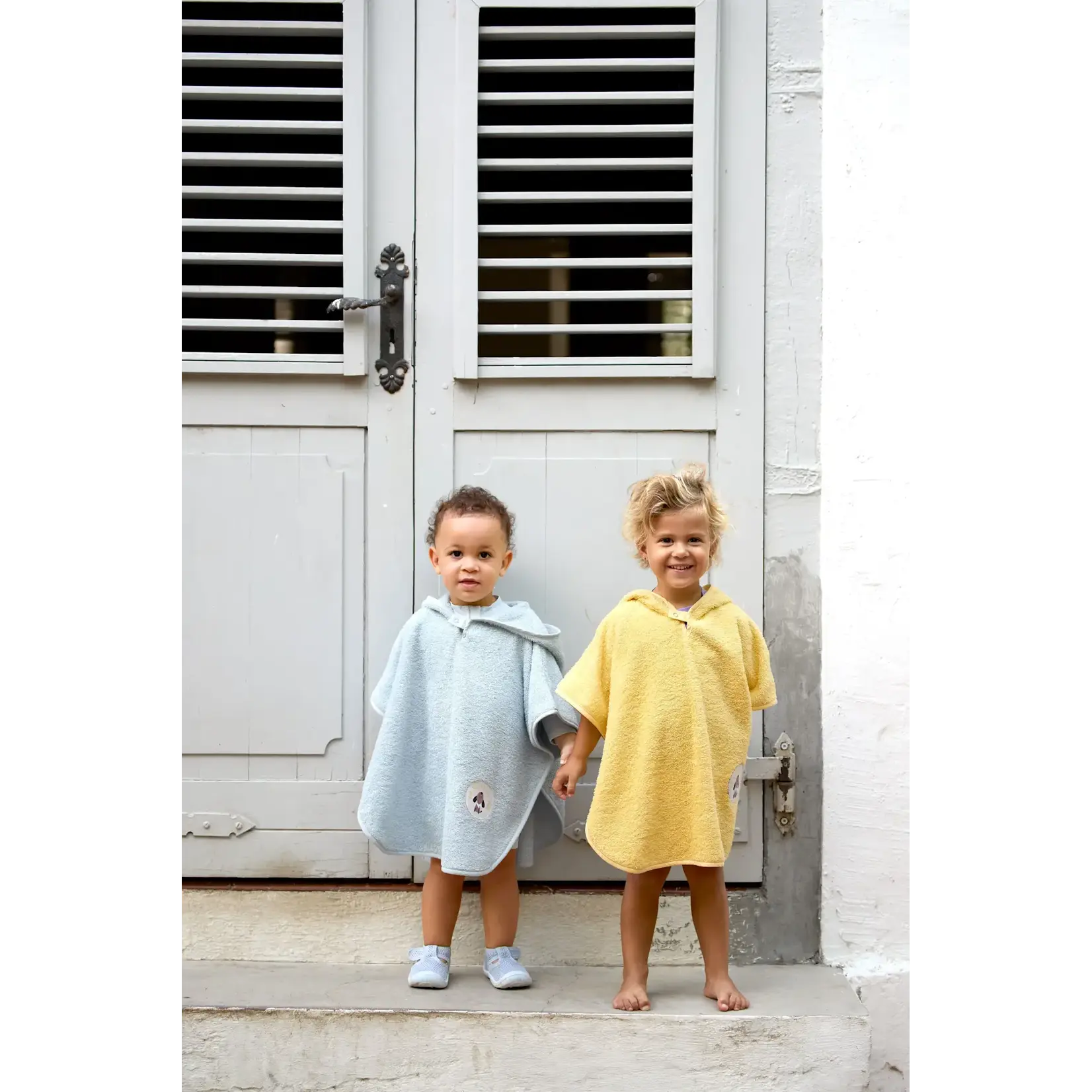 Lässig Terry Poncho illusion blue