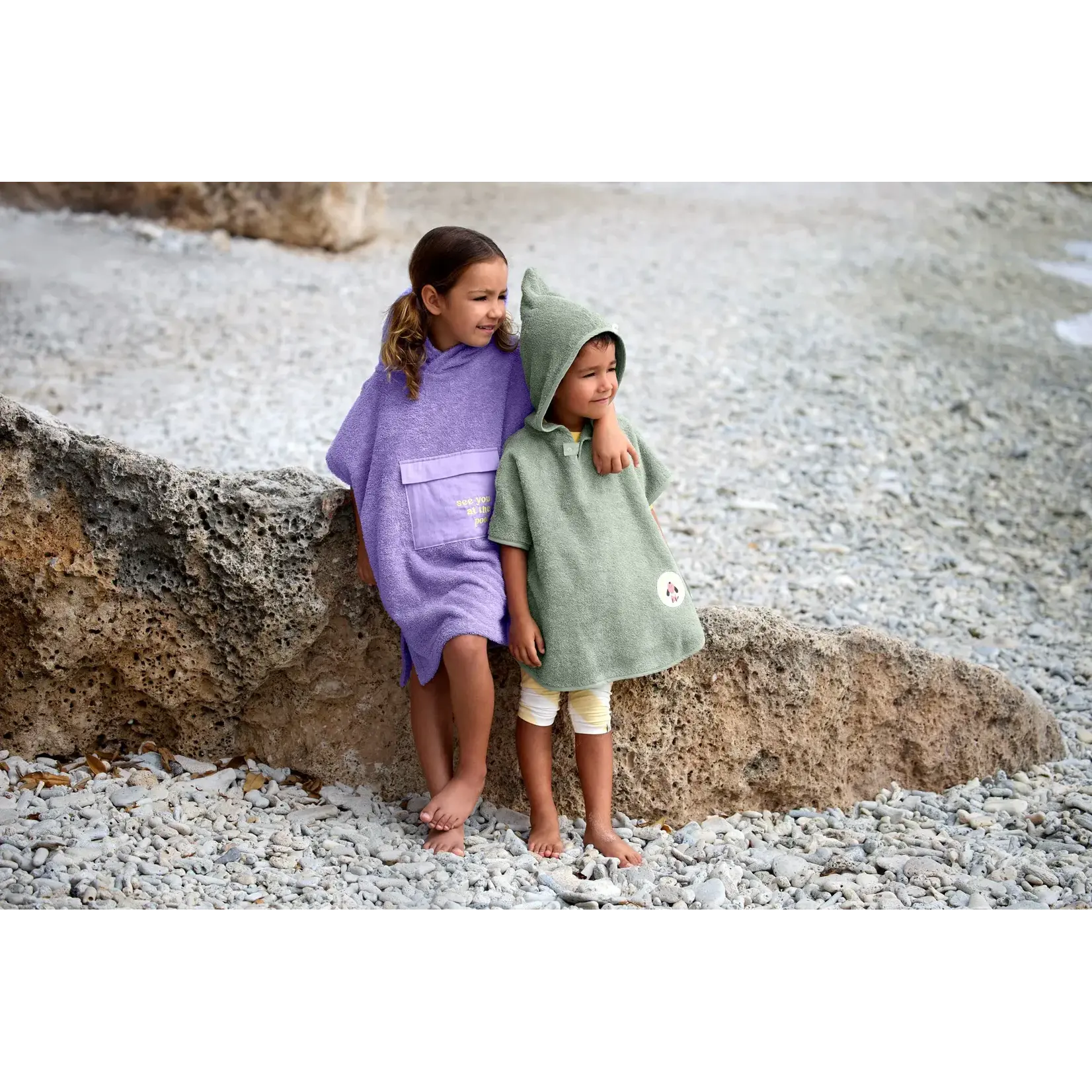 Lässig Terry Poncho green