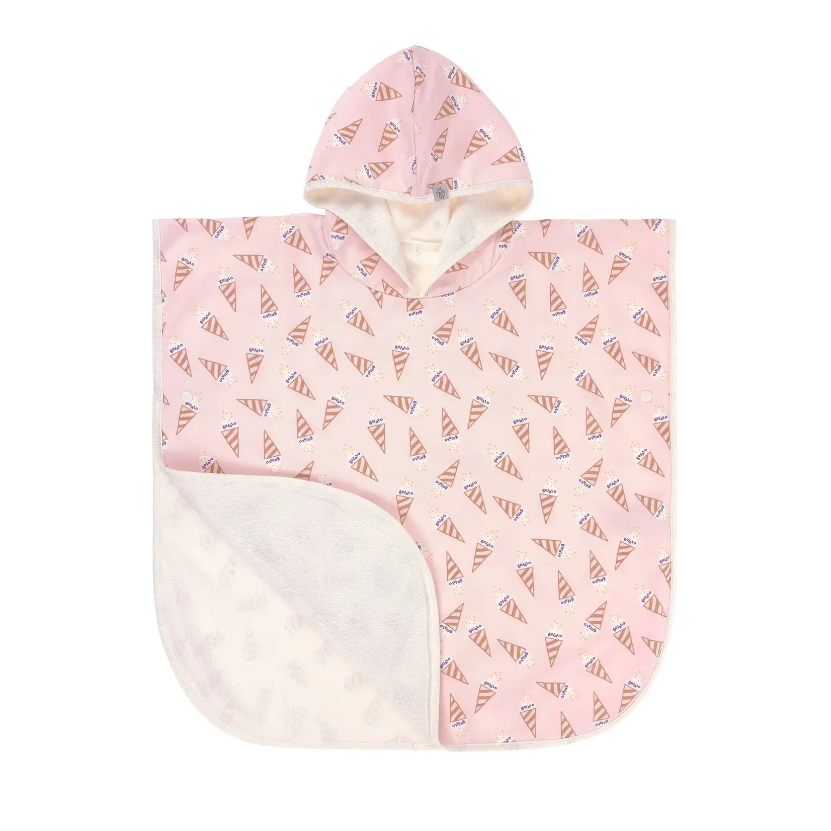 Lässig Beach Poncho - Ice Cream, pale pink
